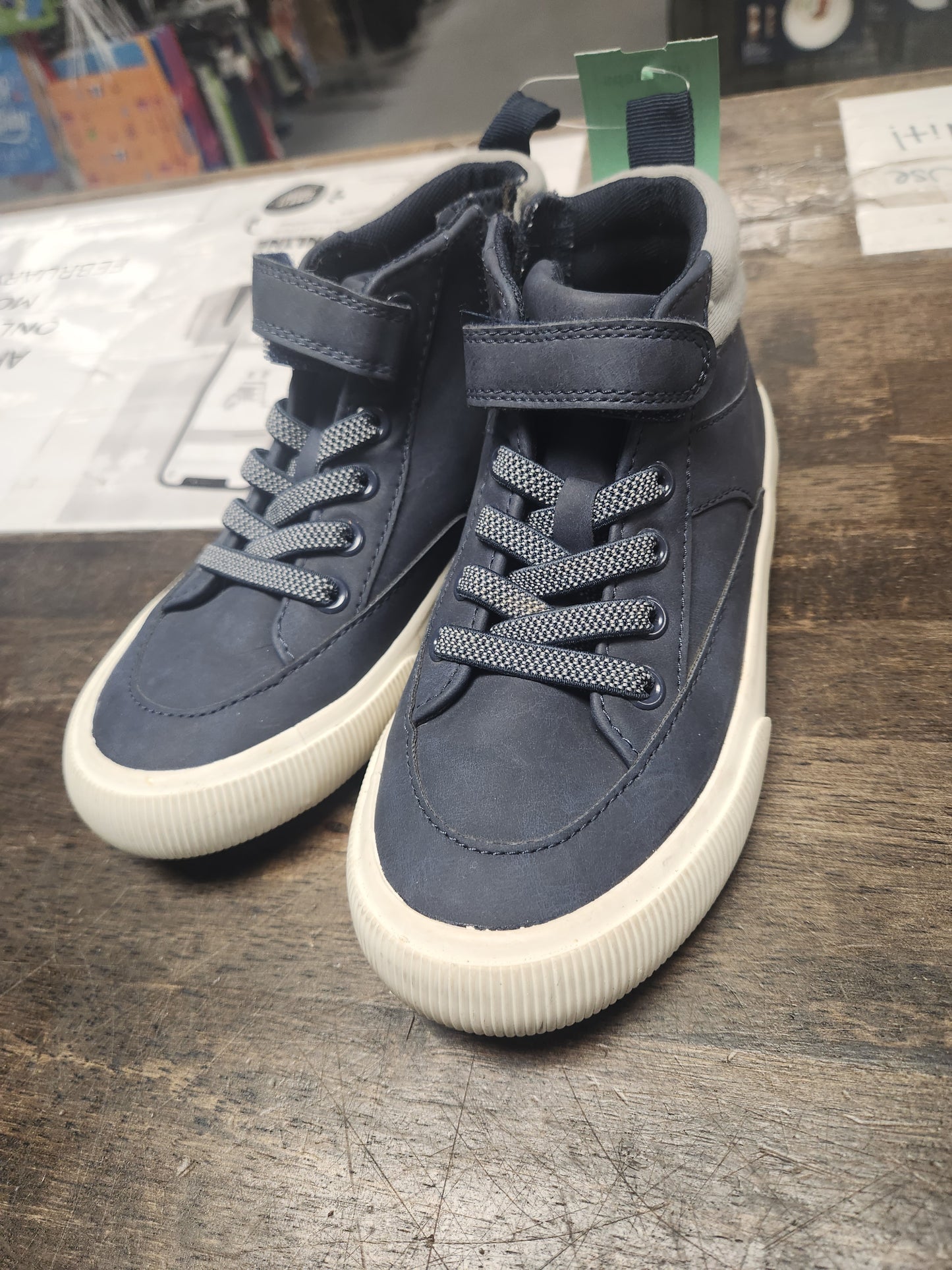Navy Cat & Jack High Tops, 13Y B