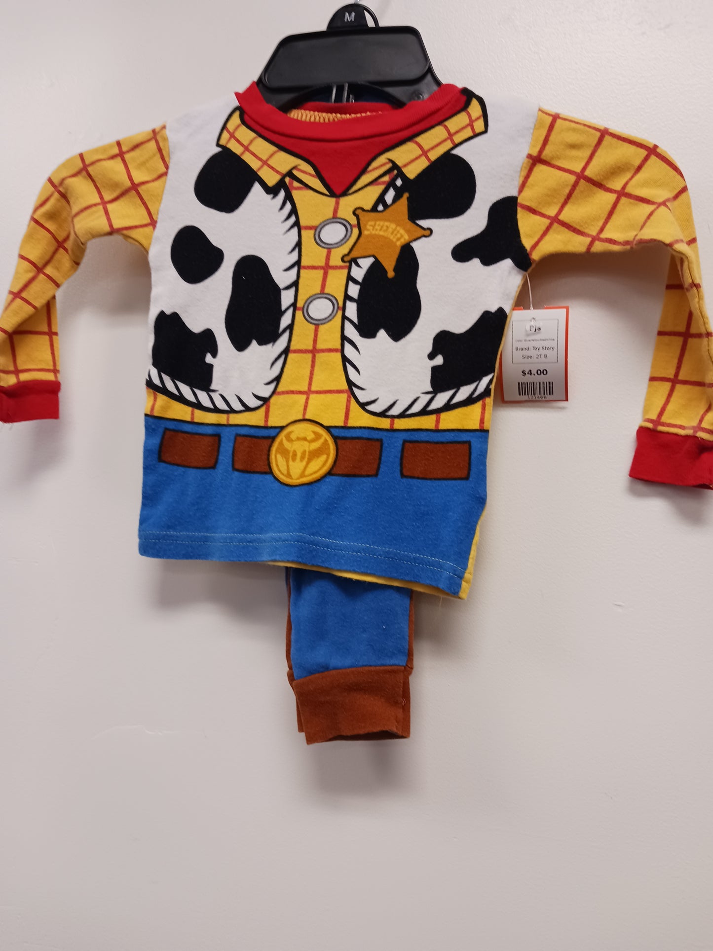 Blue/Yellow/Red/White Toy Story Pjs, 2T B