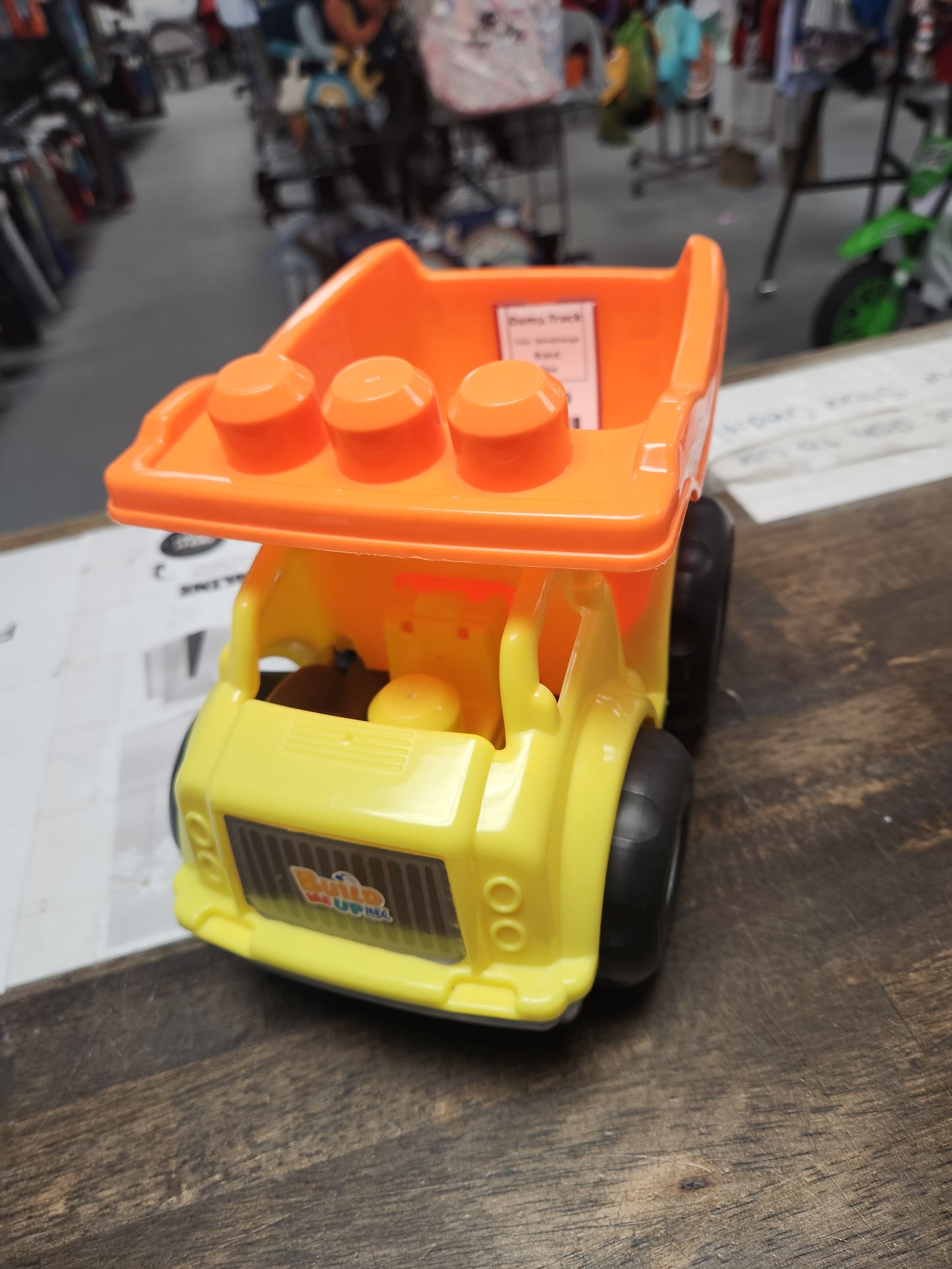 Yellow/Orange Dump Truck