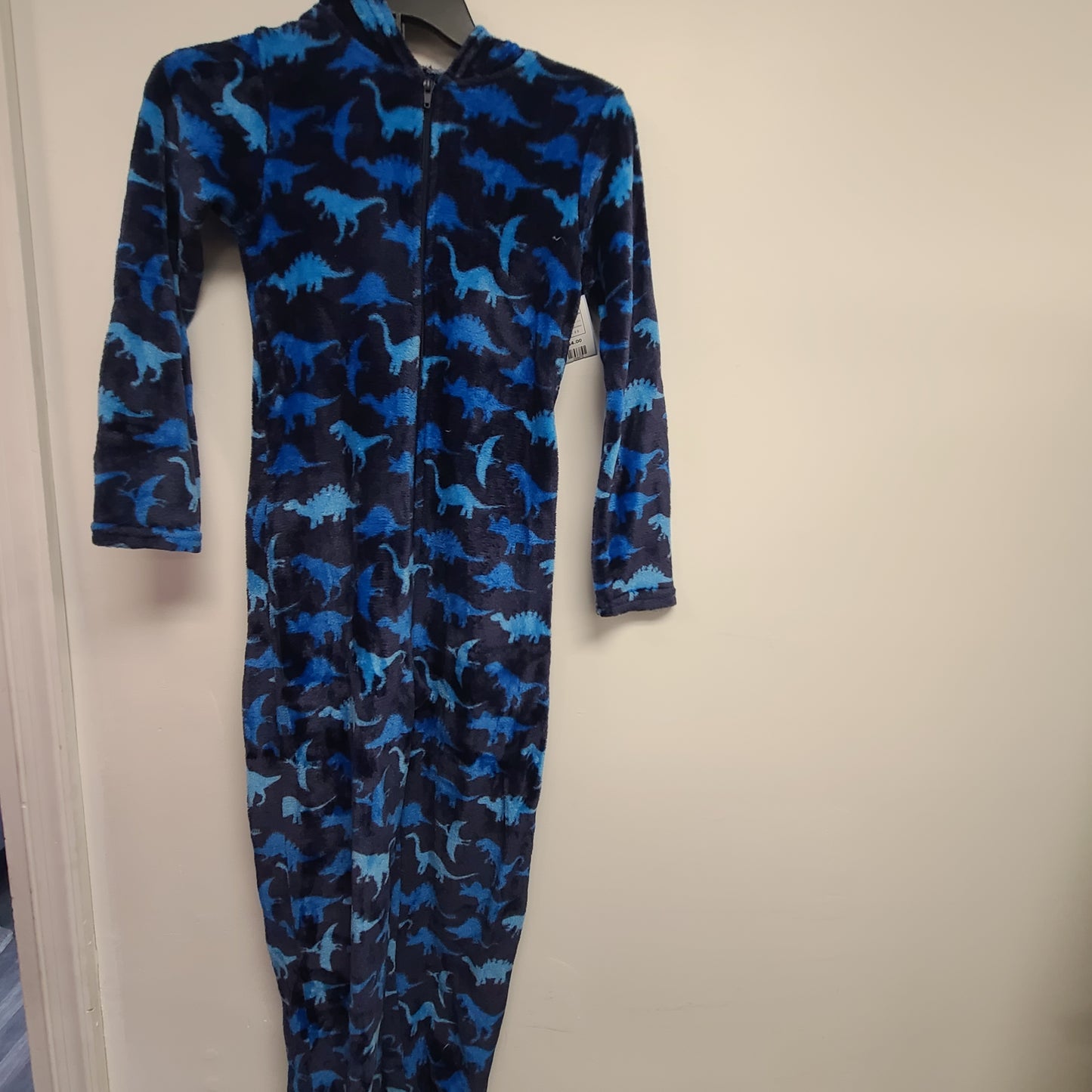 Navy/Blue Dino Revolution One Piece Pjs, 8 B