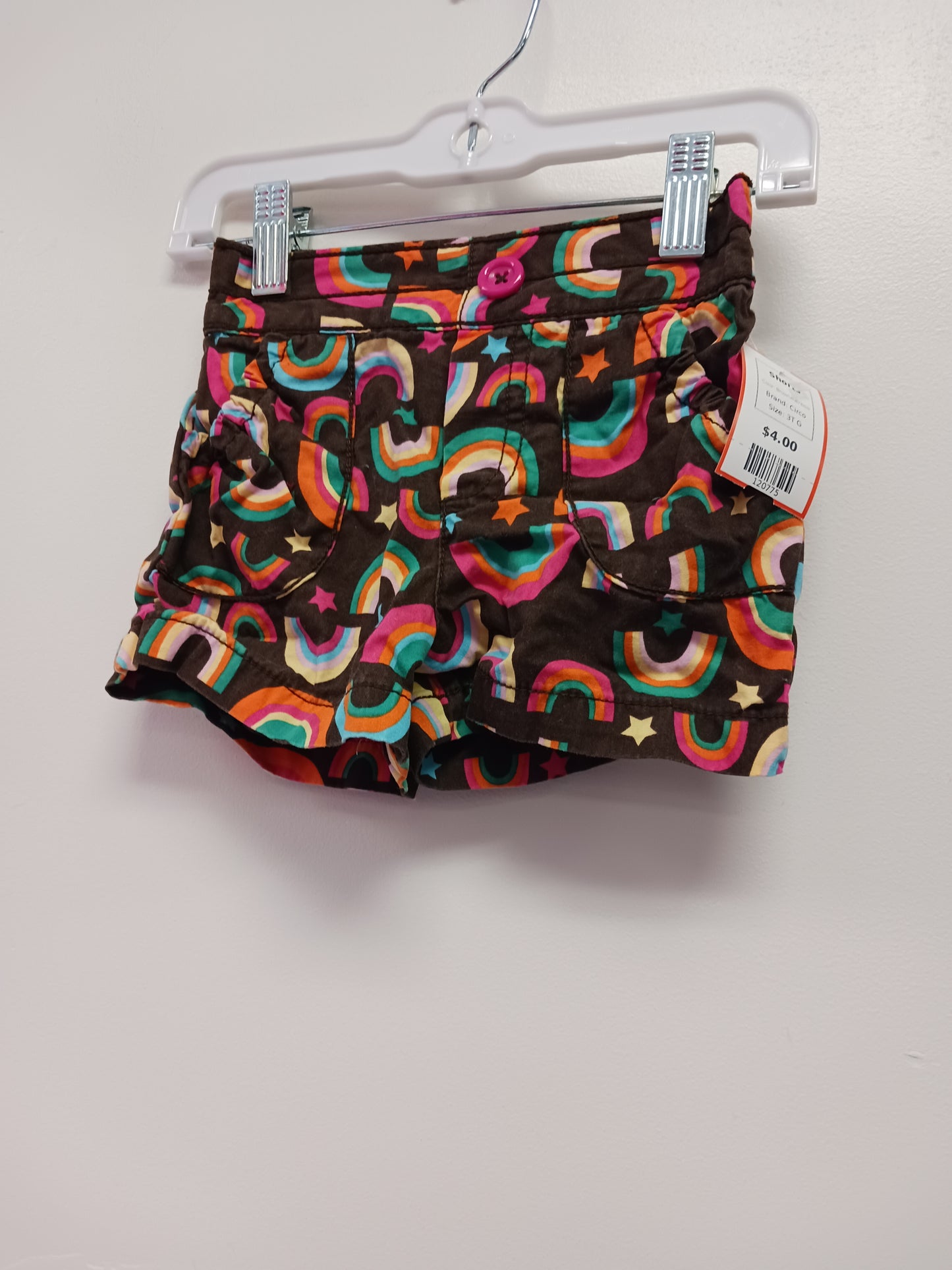 Brown/Rainbow Circo Shorts, 3T G