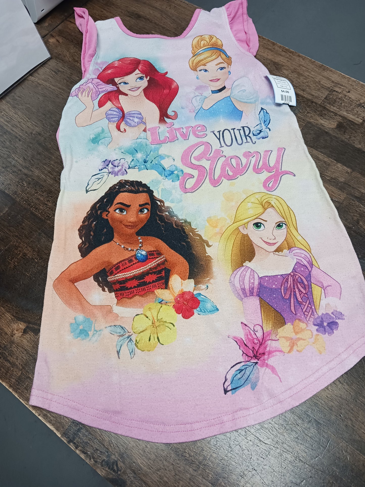 Pink Disney Princess Nightgown, 7 G