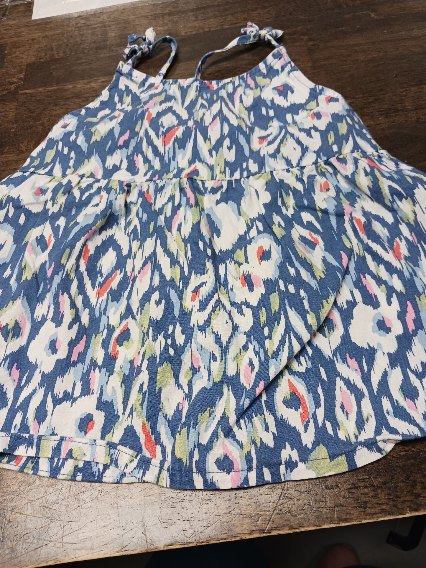 Blue/White/Colorful OshKosh Tank Top, 4T G