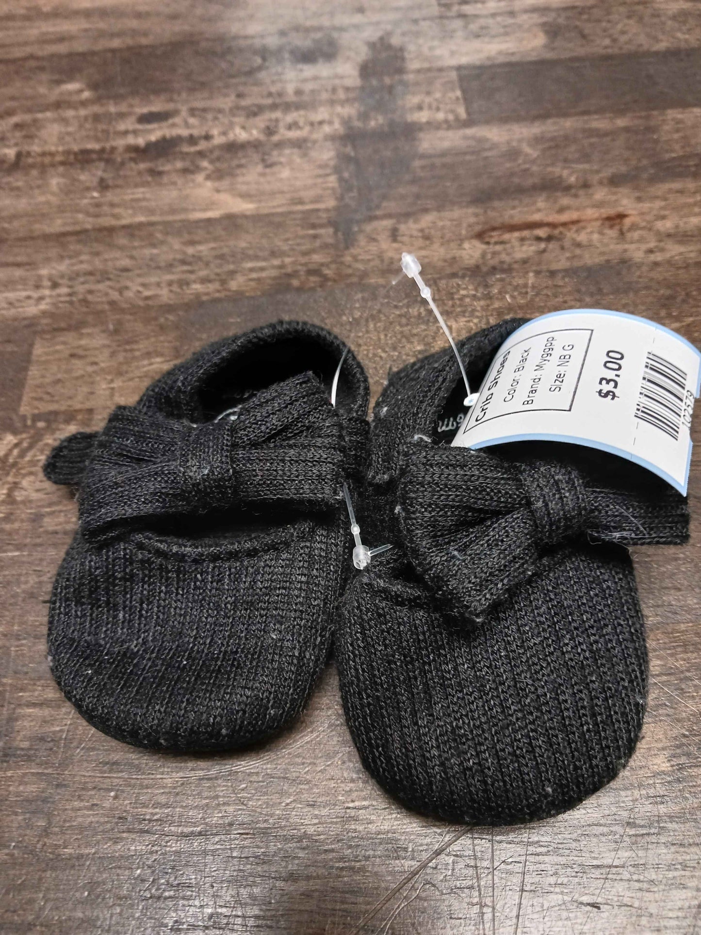 Black Myggpp Crib Shoes, NB G