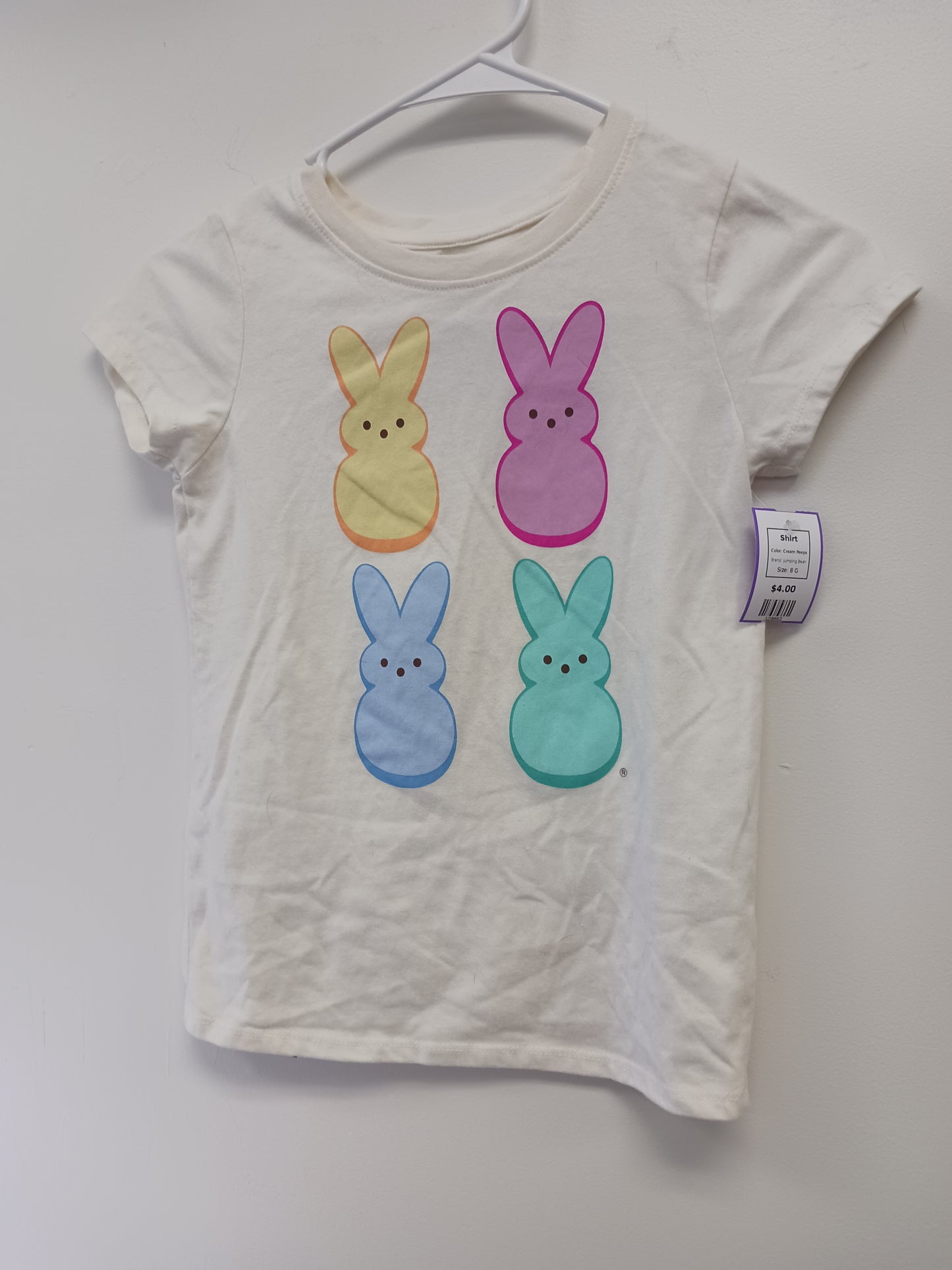 Cream Peeps Jumping Bean Shirt, 8 G
