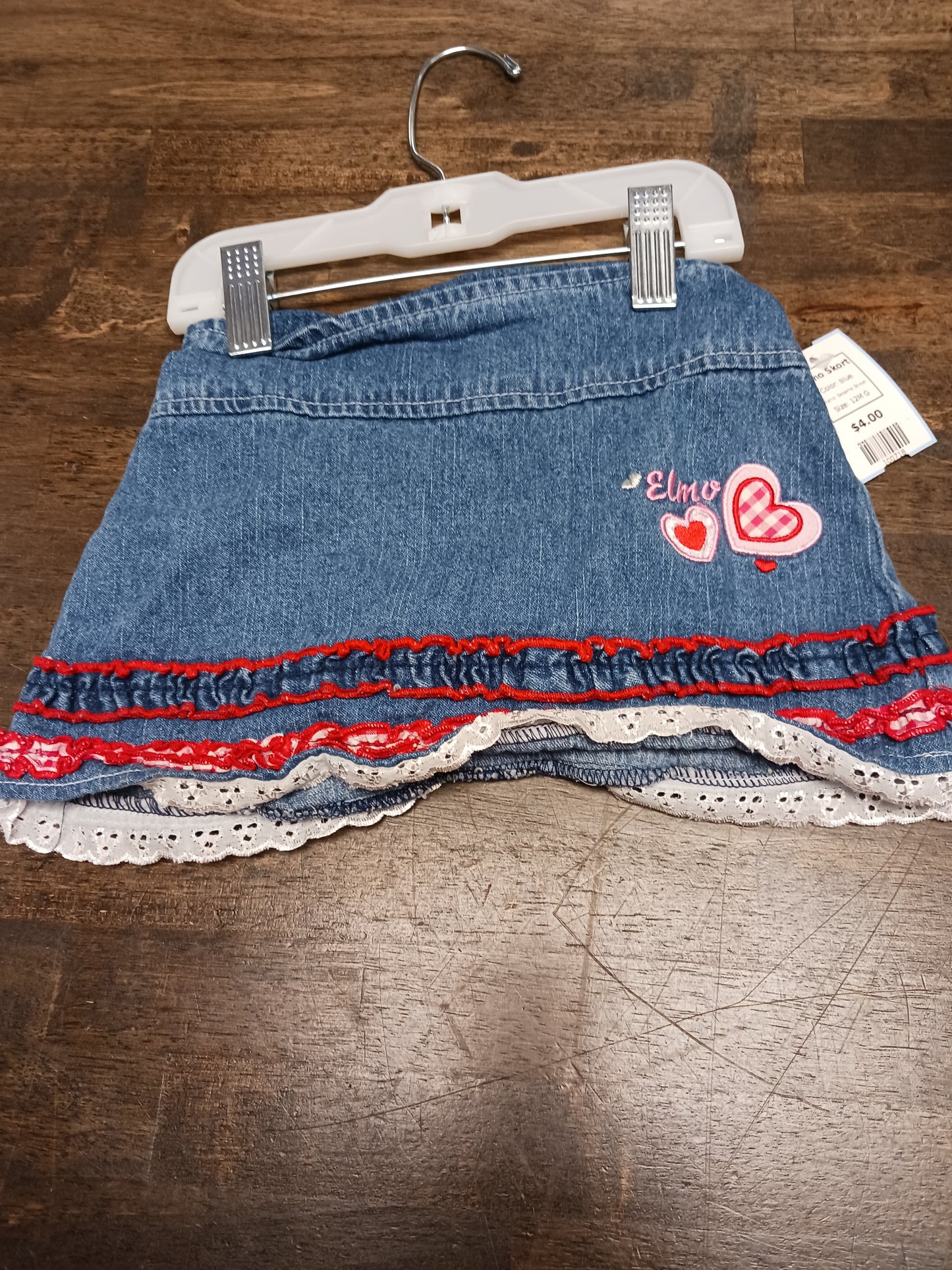 blue Sesame Street Elmo Skort, 12M G
