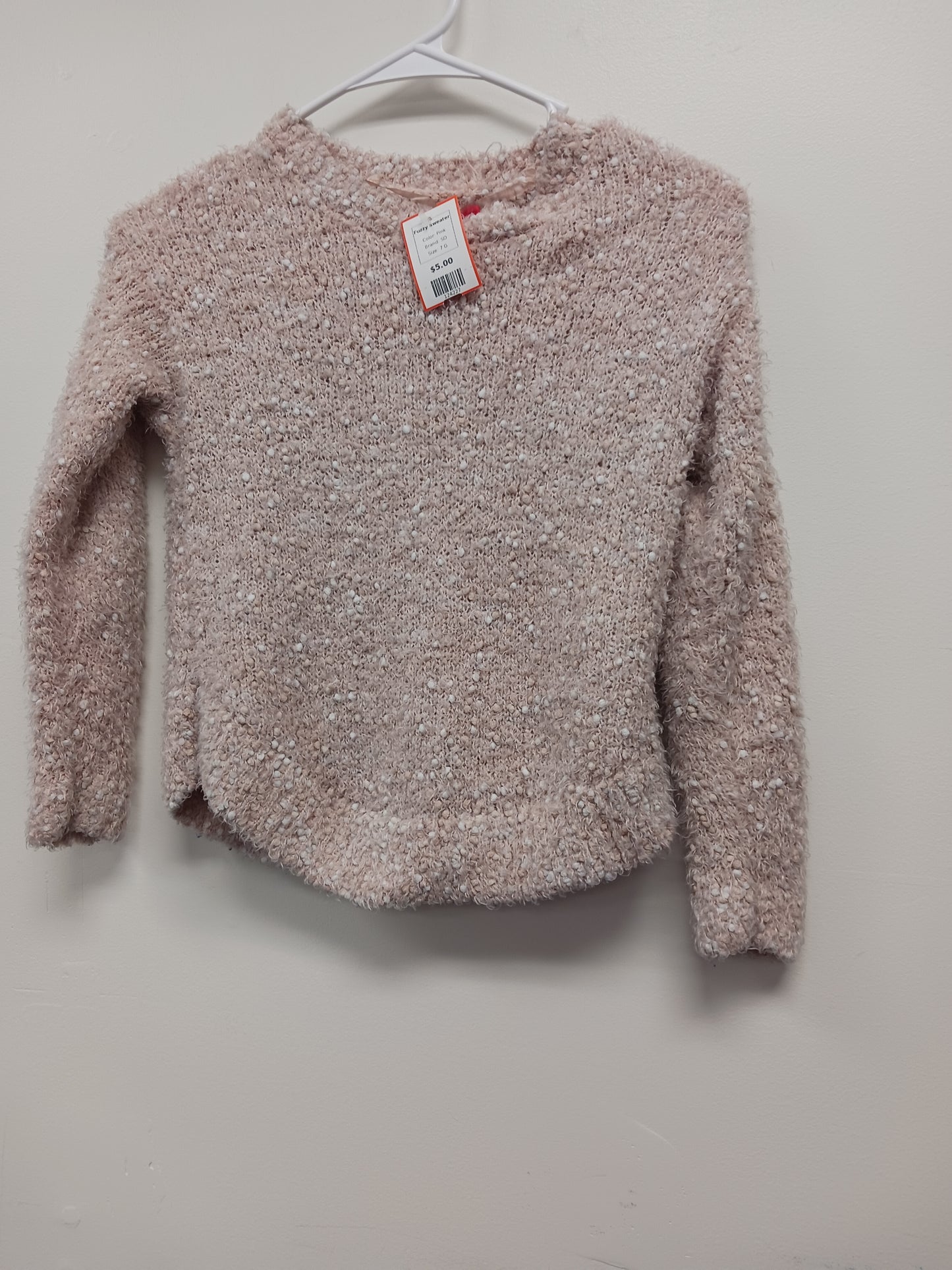 Pink SO Fuzzy Sweater, 7 G