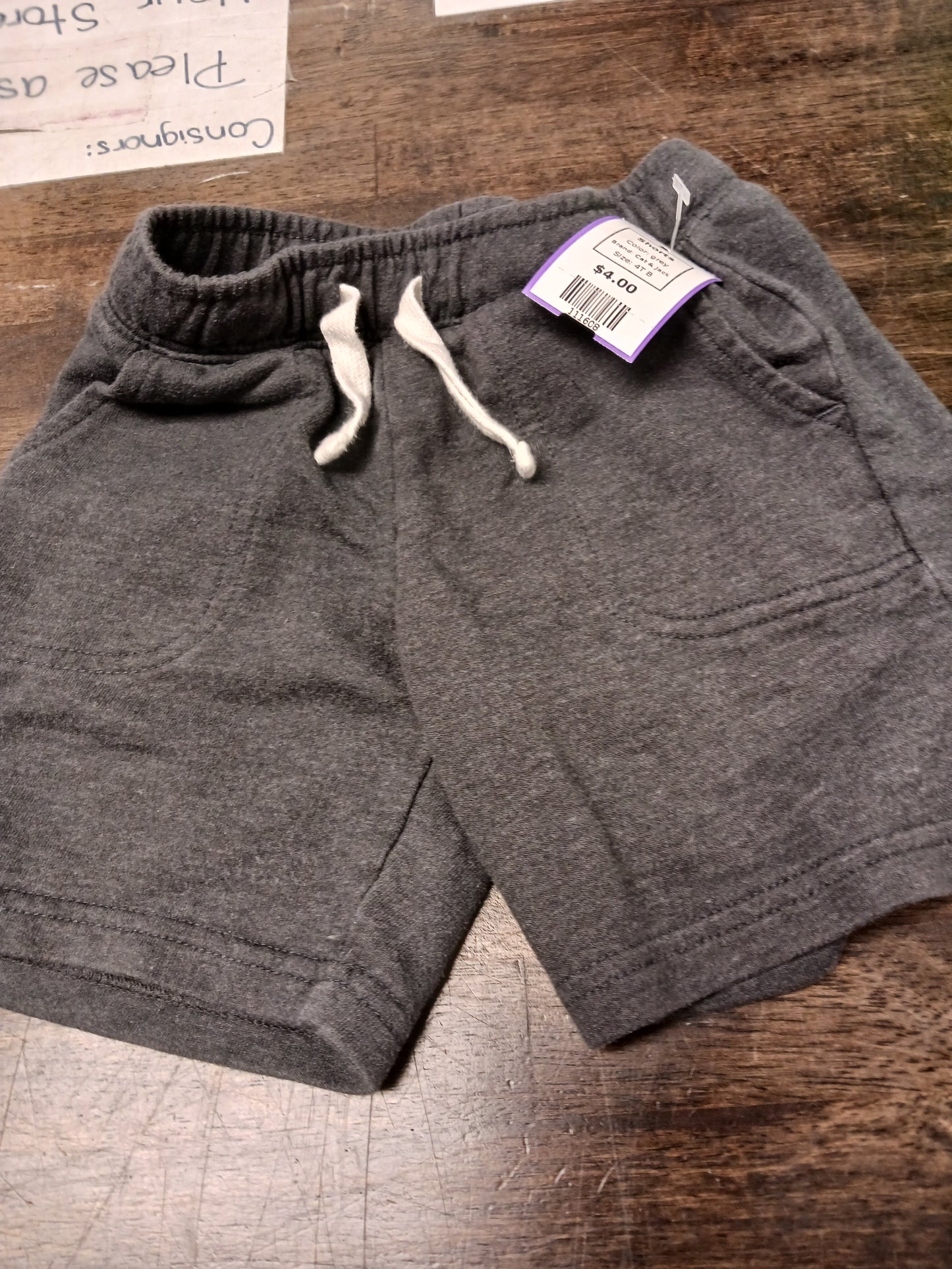 grey Cat & Jack Shorts, 4T B