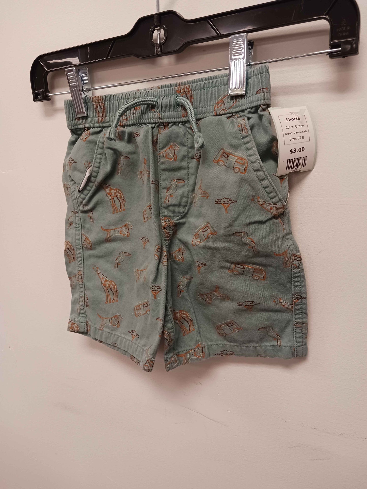 Green Garanimals Shorts, 3T B