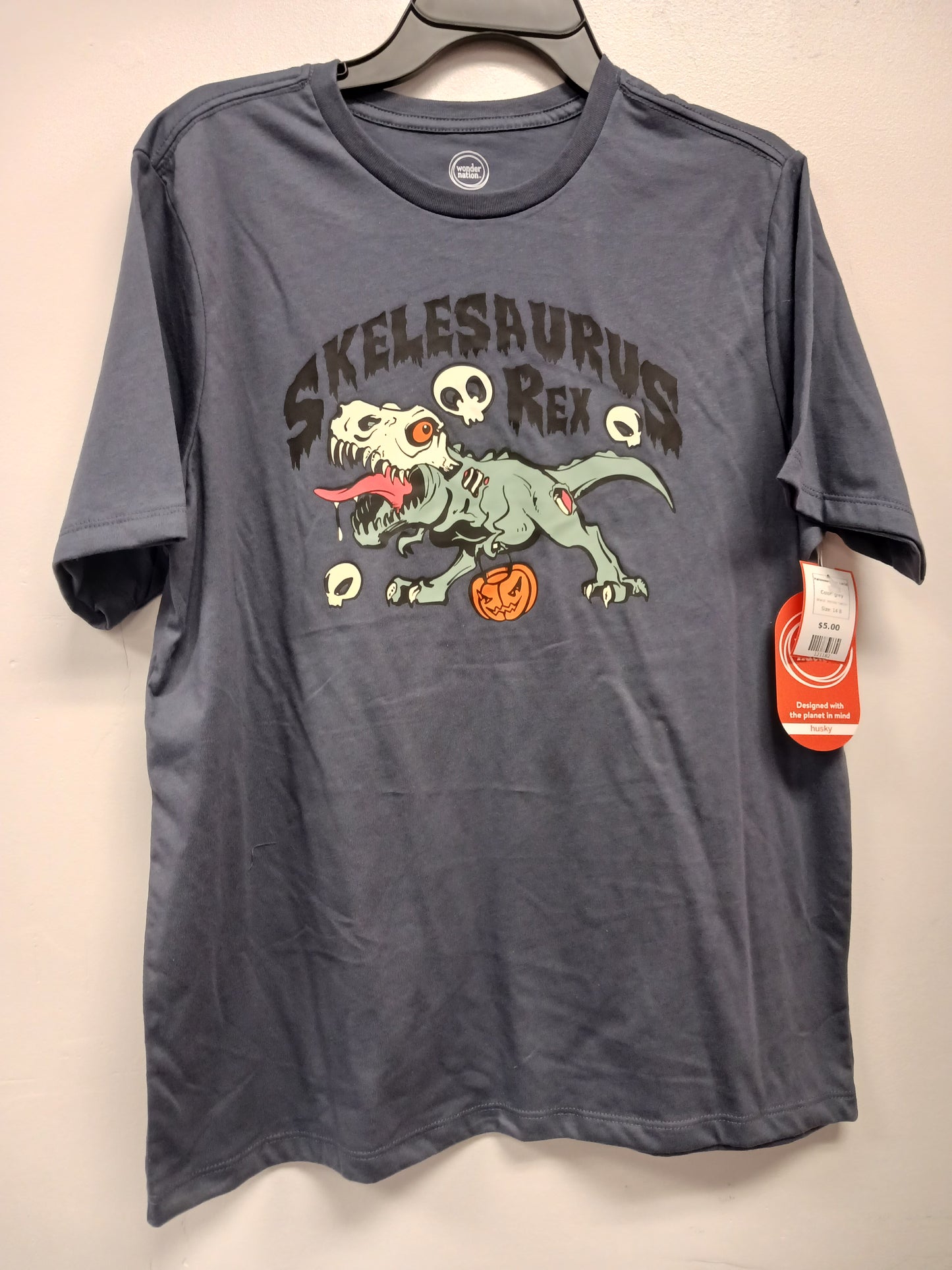 grey Wonder Nation Halloween Shirt 14/16, 14 B
