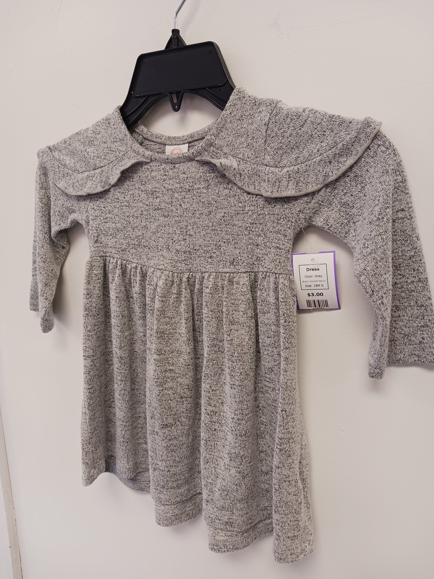 Grey Wonder Nation Dress, 18M G