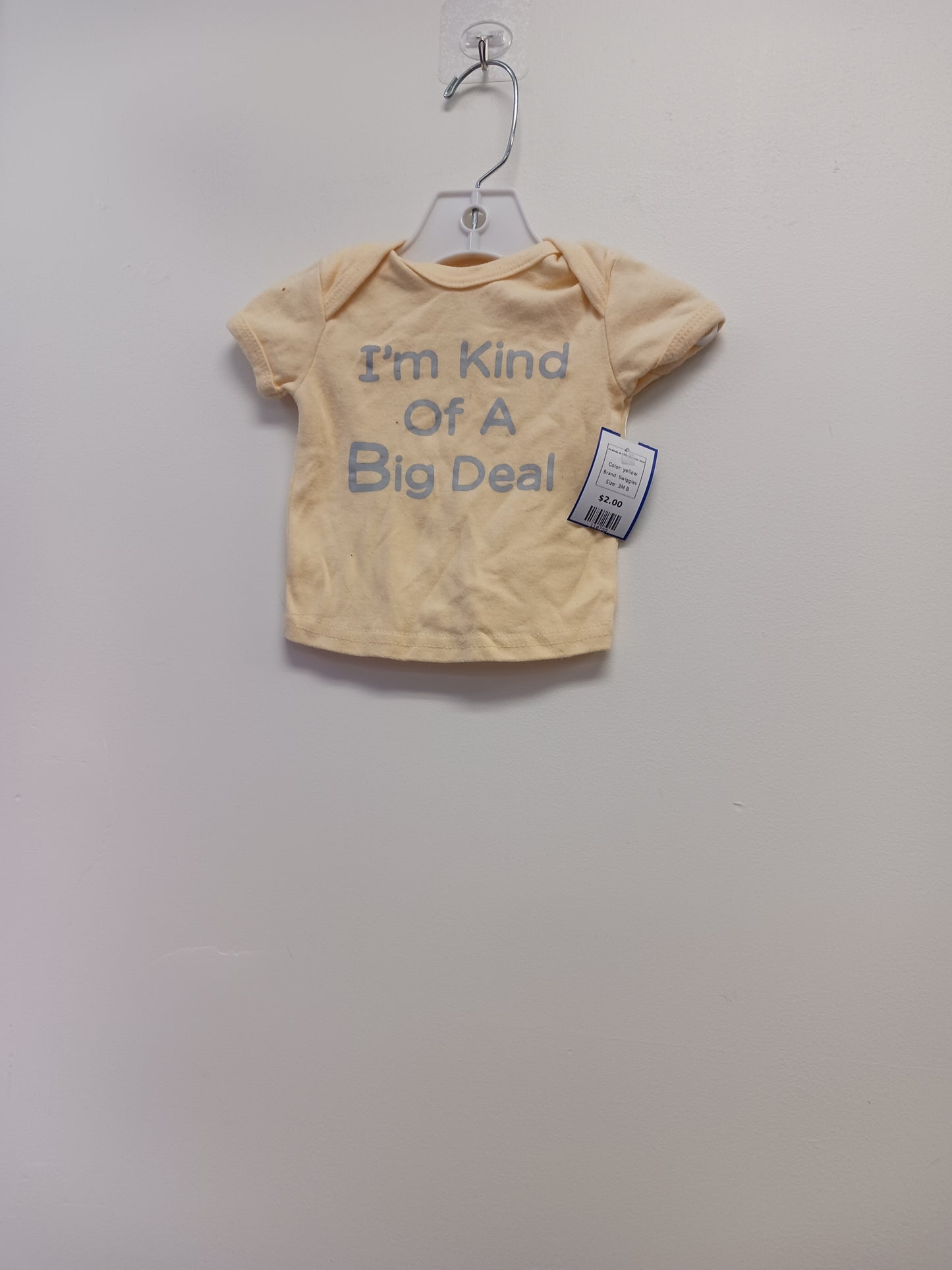 yellow Swiggles Im Kinda of a Big Deal Shirt 3/6m, 3M B