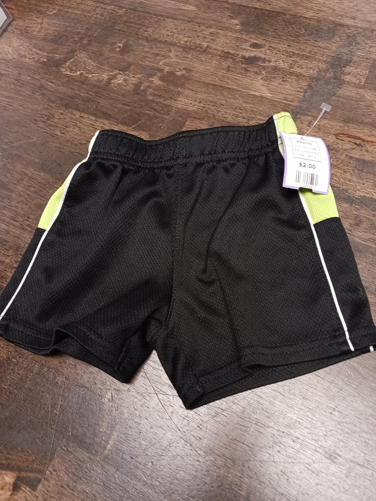 Black/Green Garanimals Shorts, 18M B