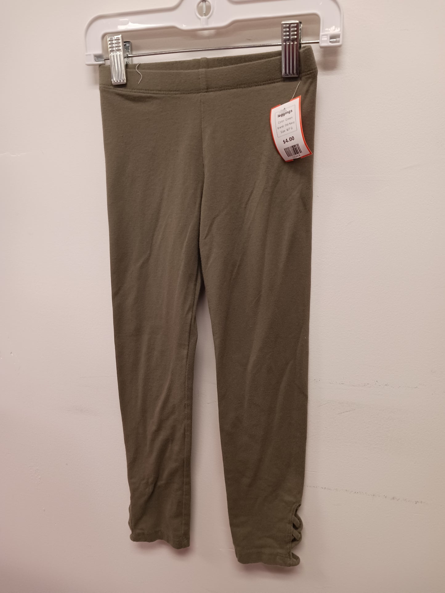 Green Old Navy leggings, 6/7 G