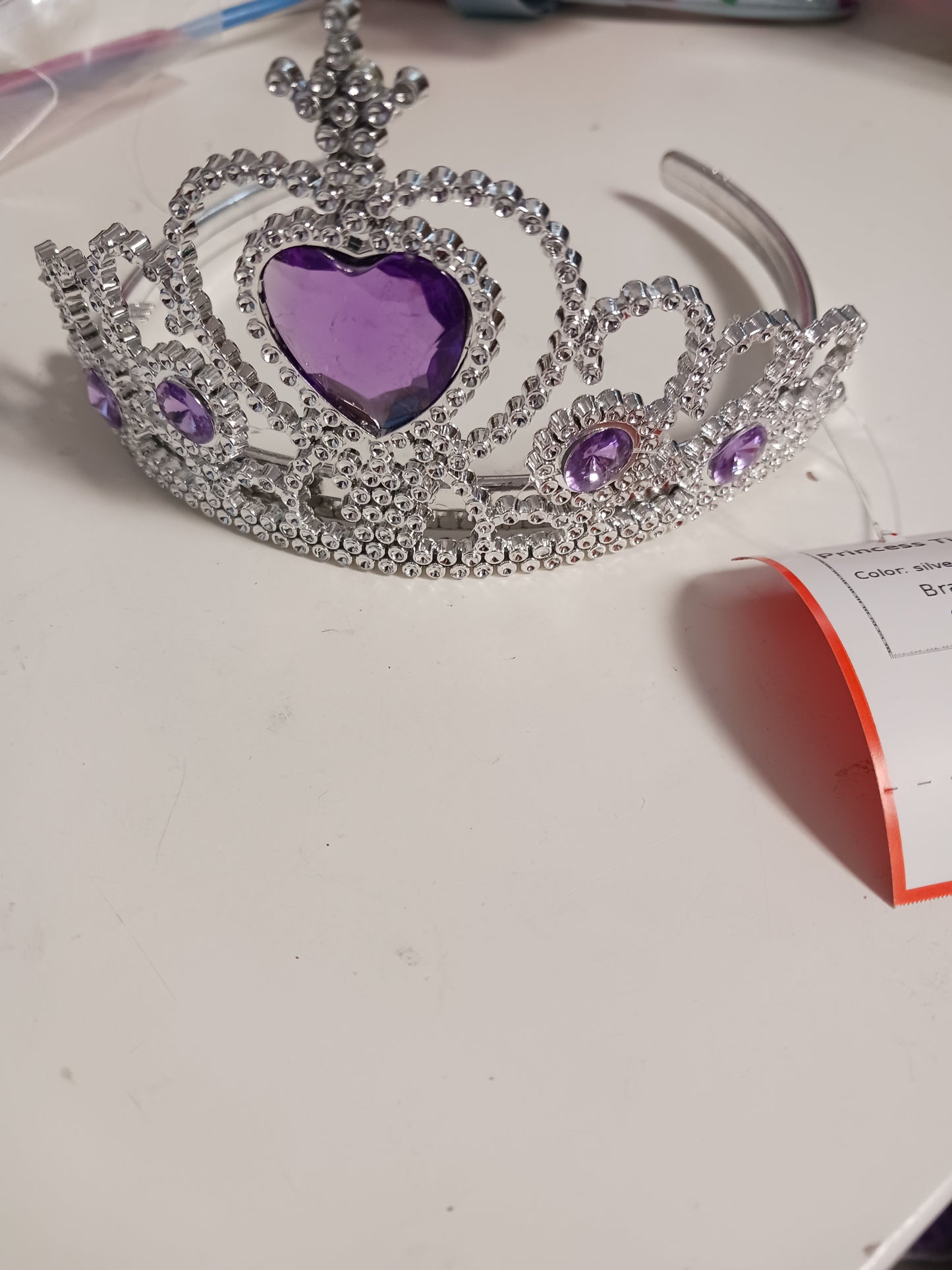 silver/purple Princess Tiara