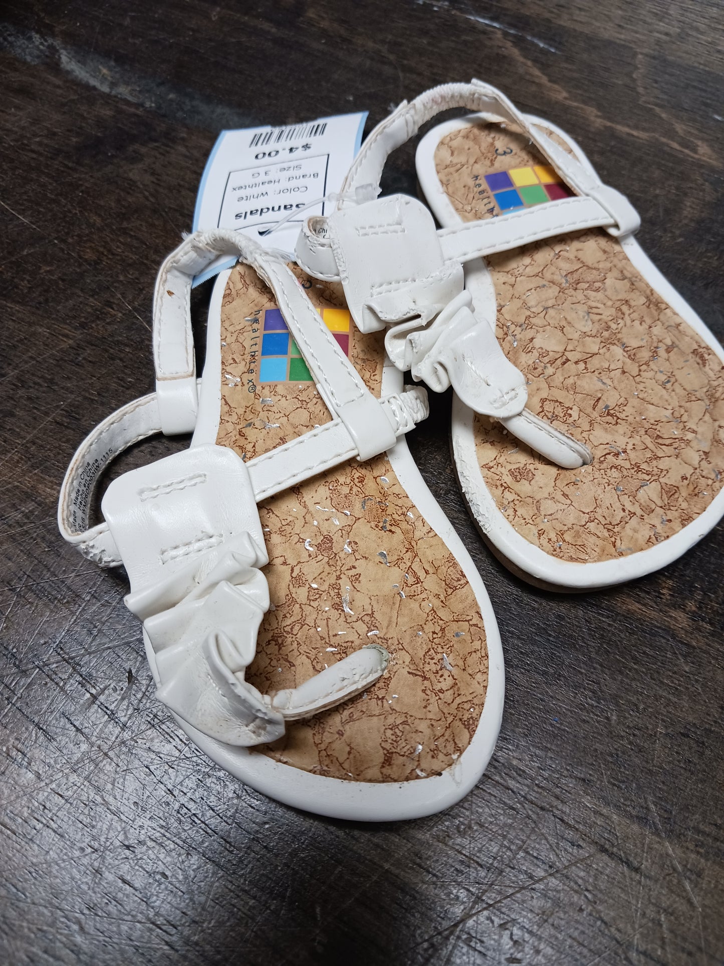 white Healthtex Sandals, 3 G