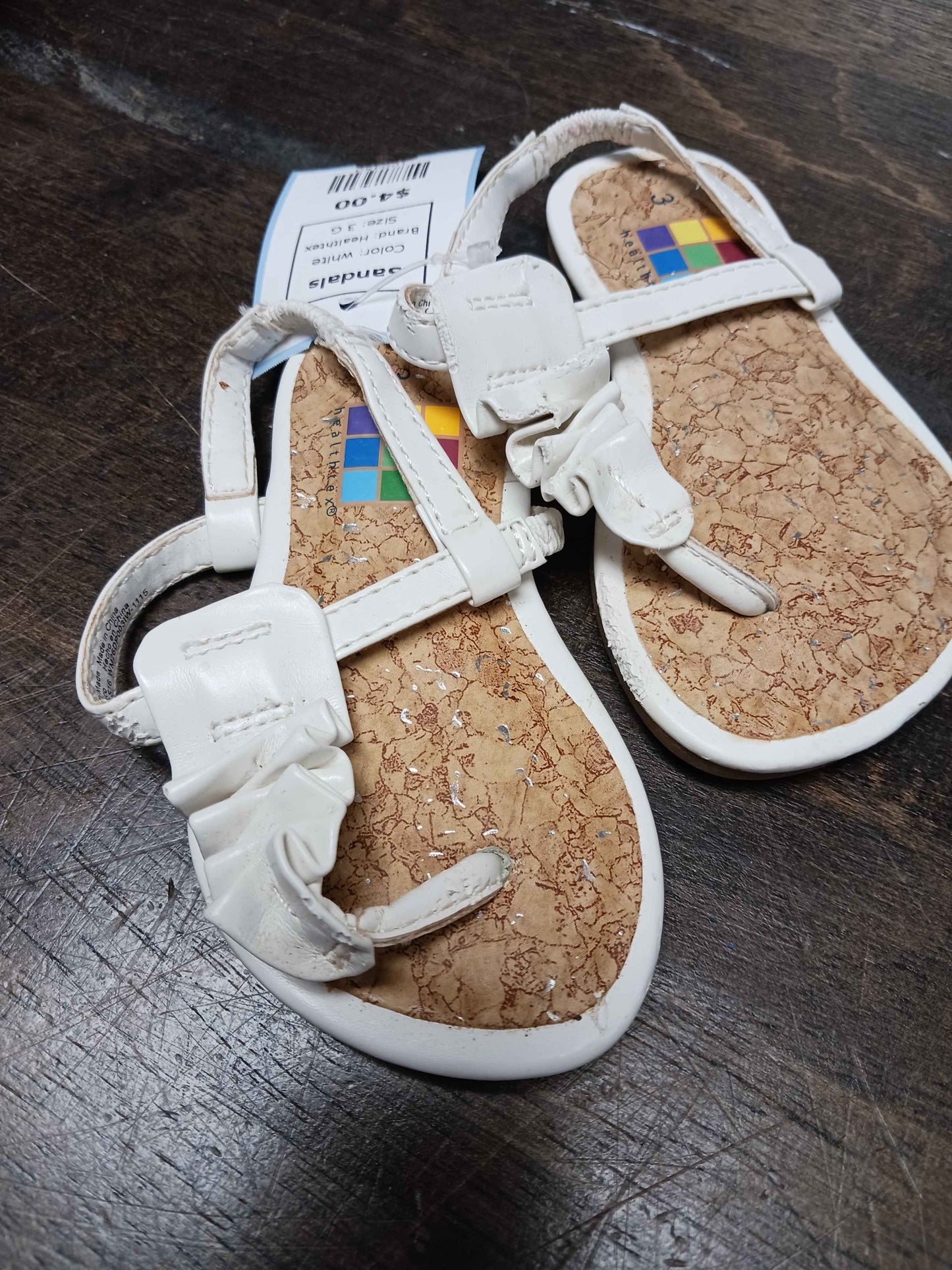 white Healthtex Sandals, 3 G