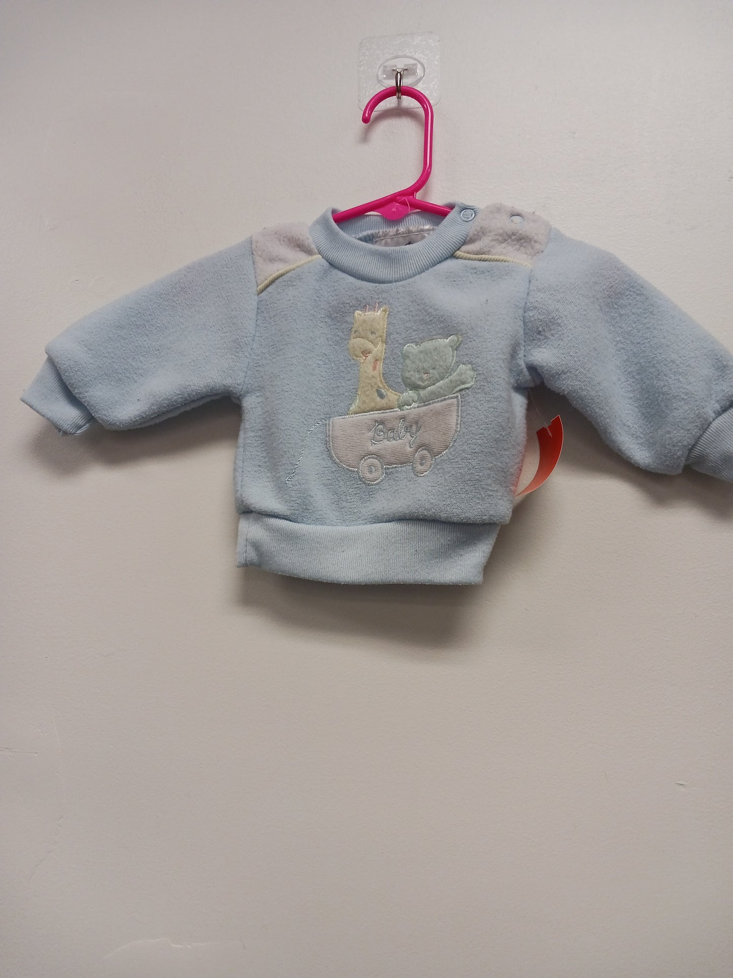 Blue Little One Long Sleeve Shirt, 0-6M B