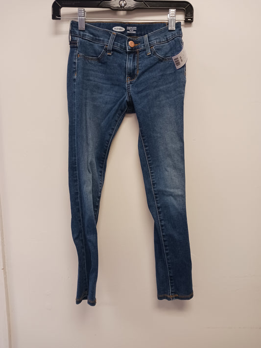 blue Old Navy Super Skinny Jeggings, 8 G
