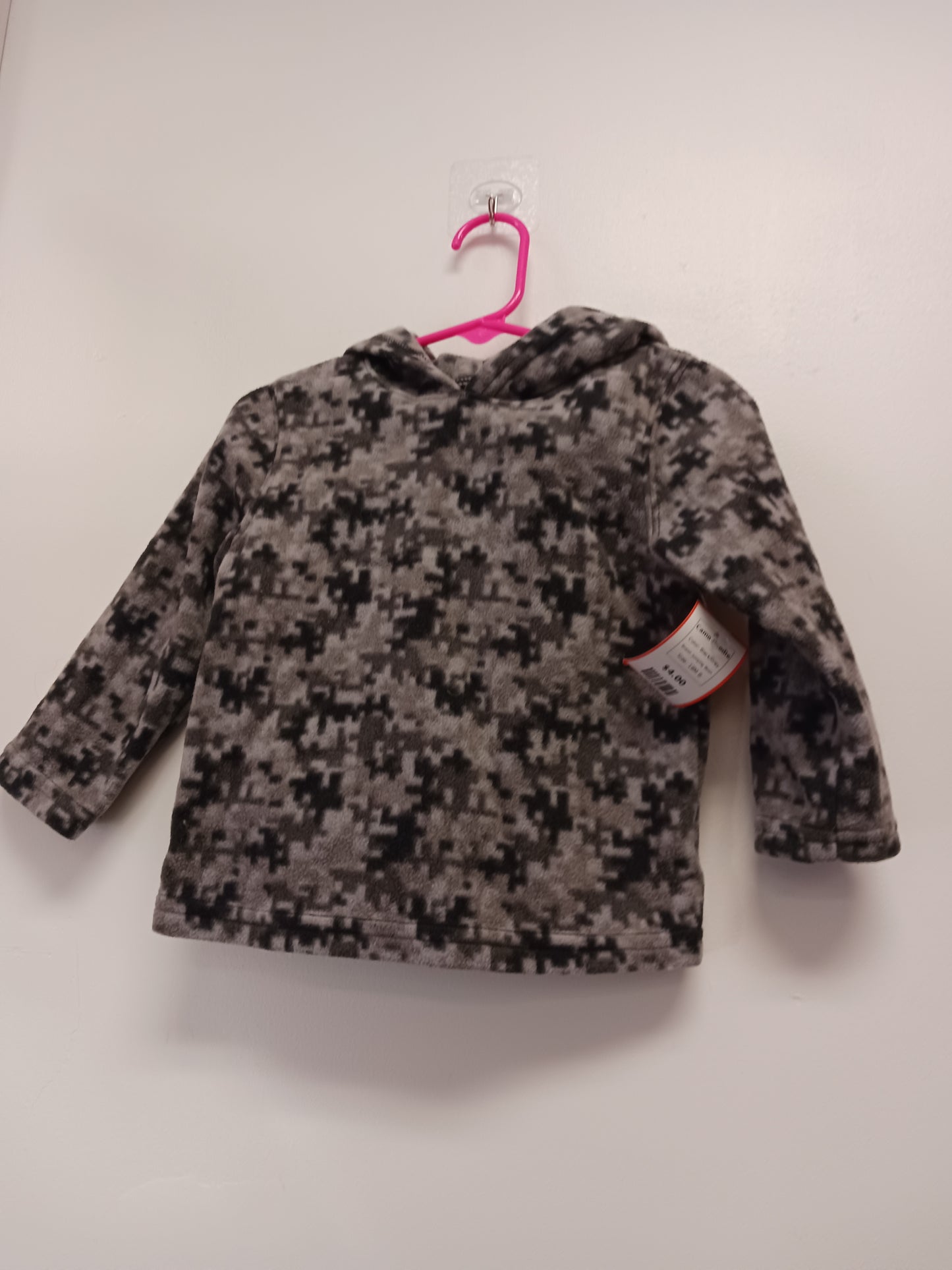 Black/Grey Jumping Bean Camo Hoodie, 18M B