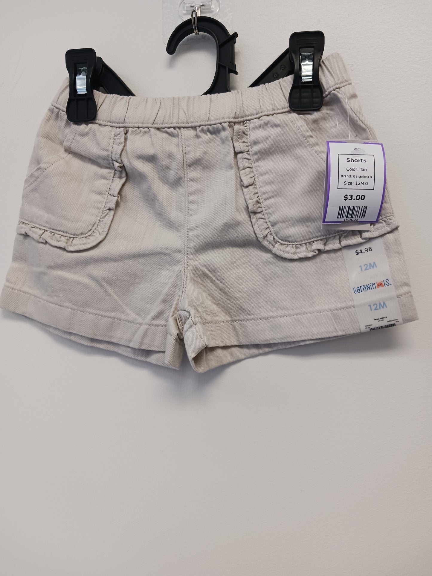 Tan Garanimals Shorts, 12M G