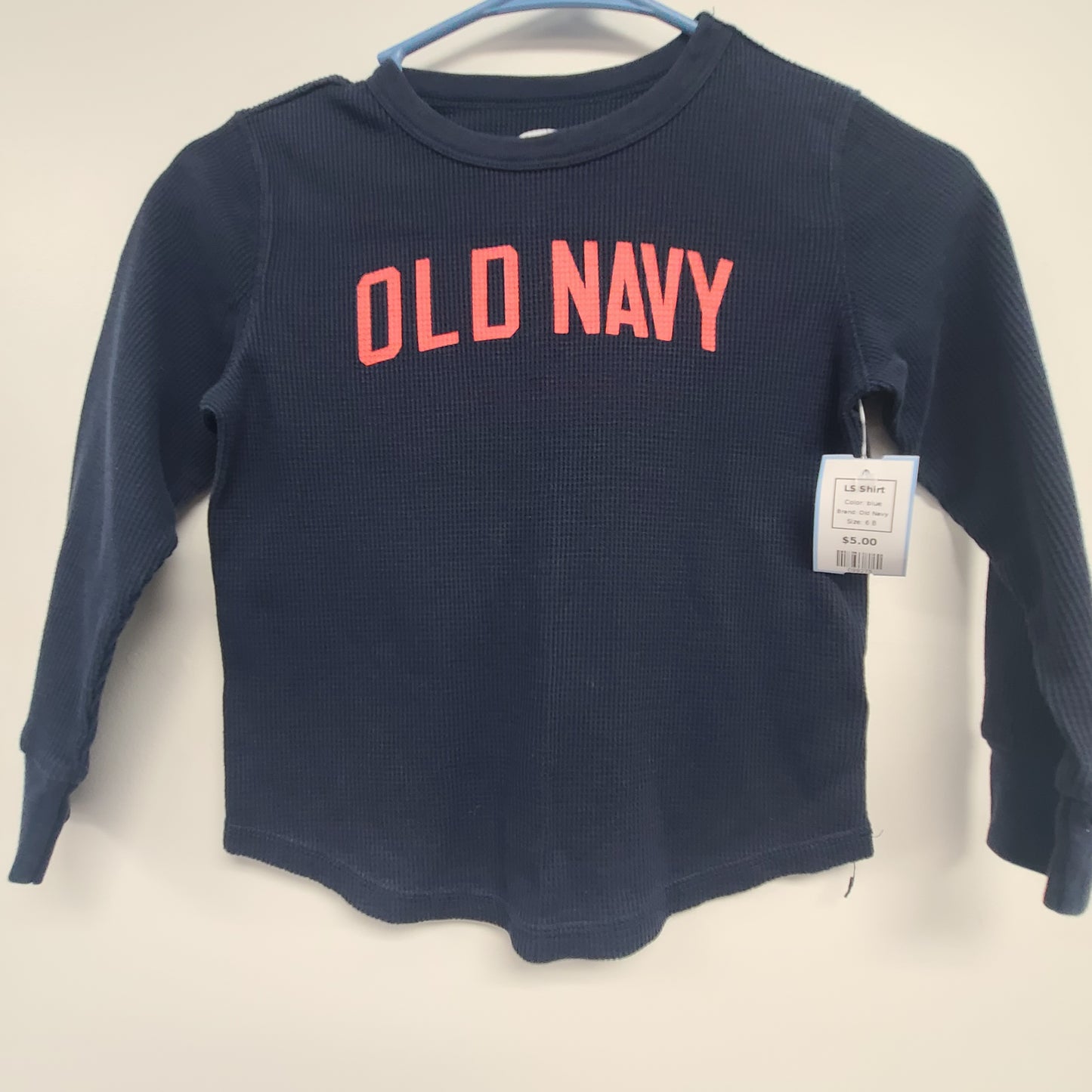 blue Old Navy LS Shirt, 6 B