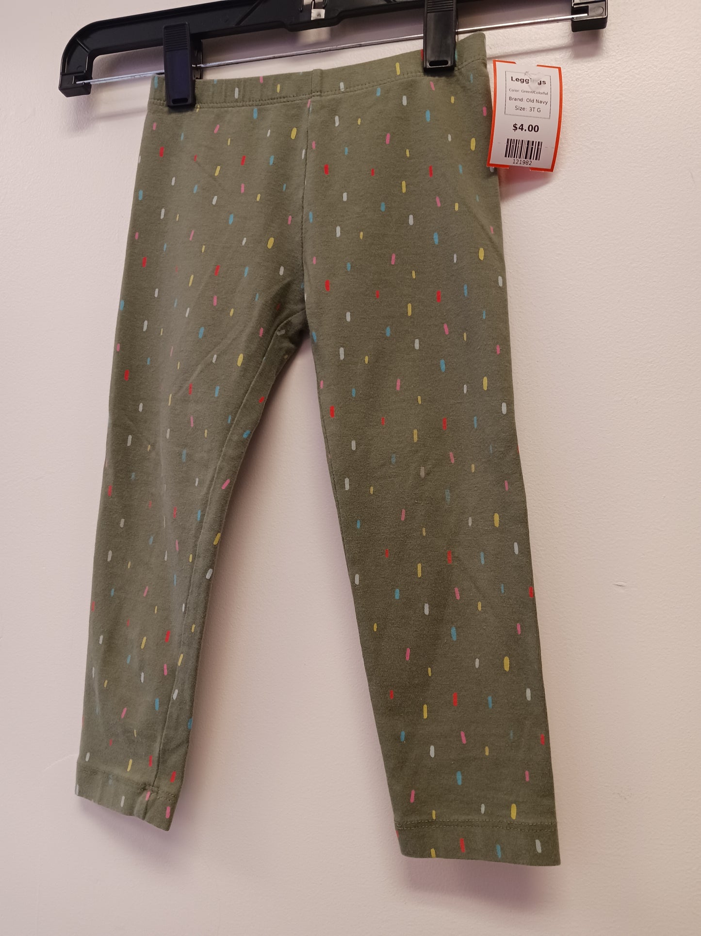 Green/Colorful Old Navy Leggings, 3T G