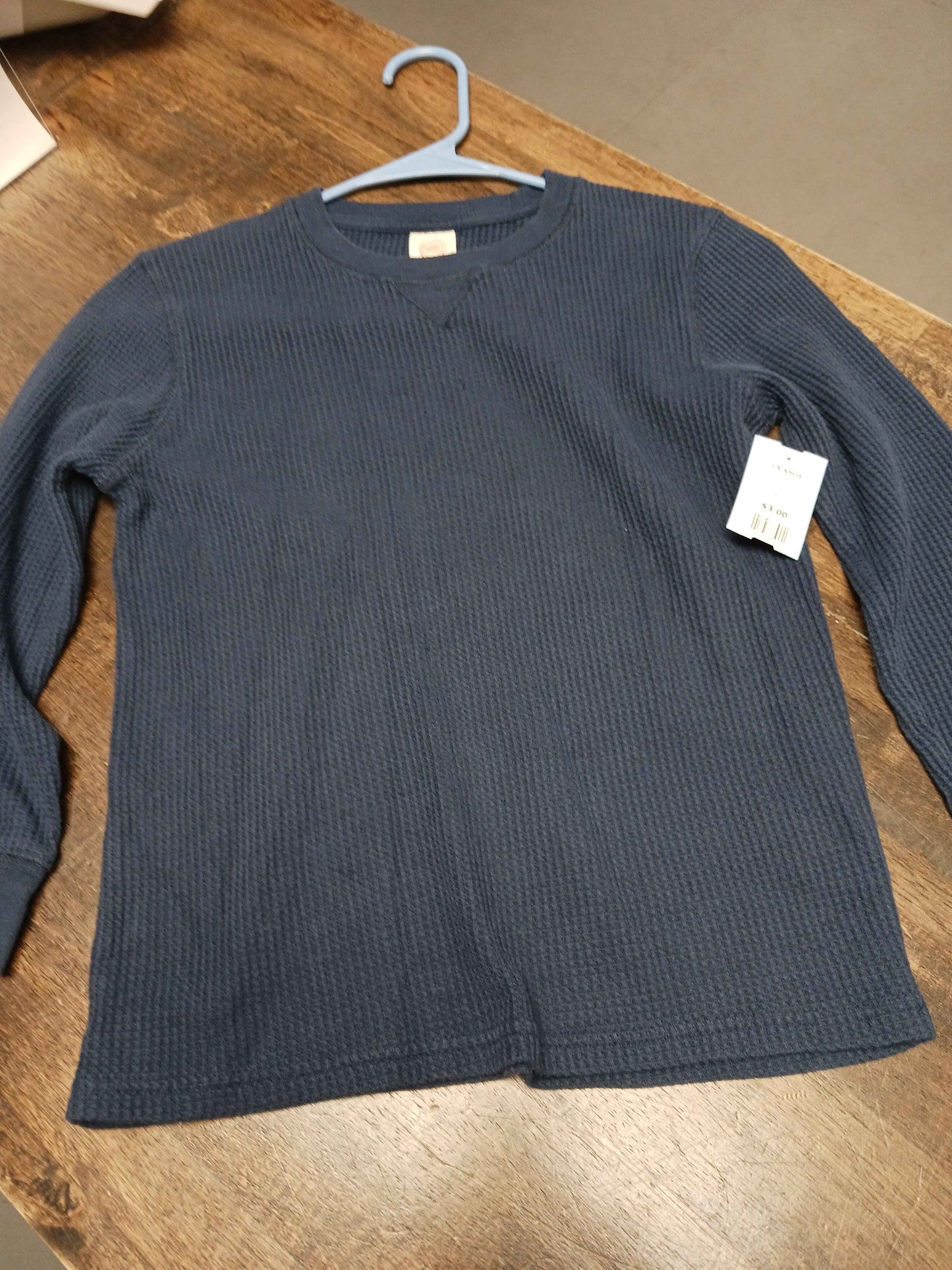 navy Wonder Nation LS Shirt, 8 B