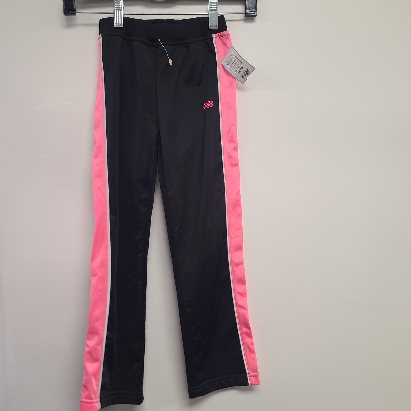Black/Pink New Balance Track Pants, 5T G