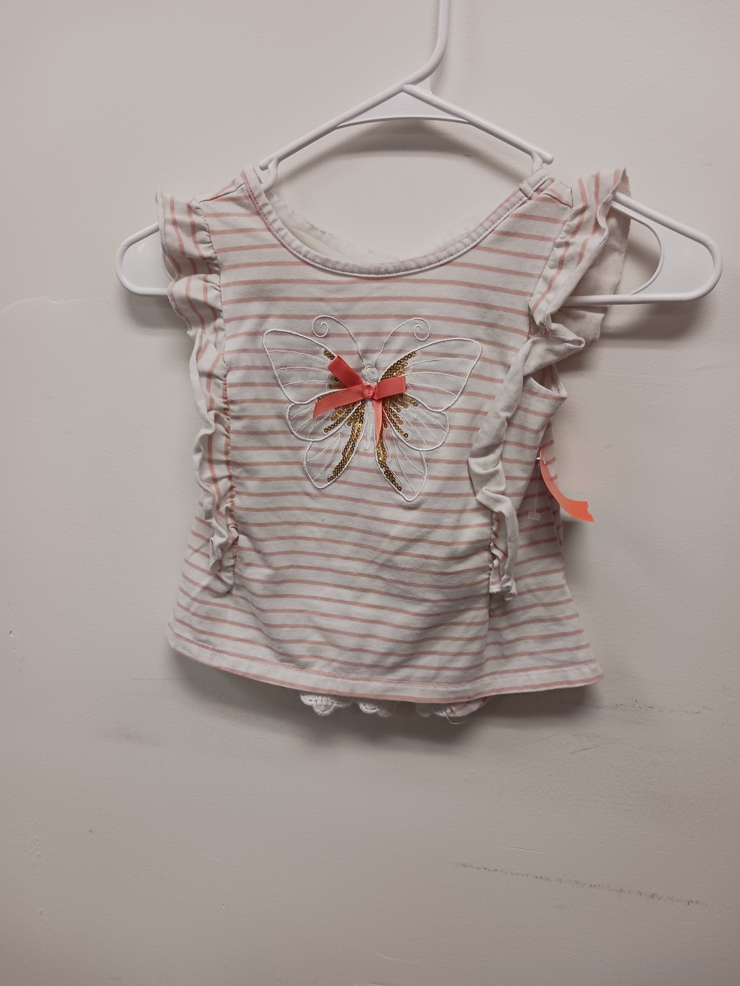 white/pink Bumble + Birdie Butterfly Shirt, 3 G