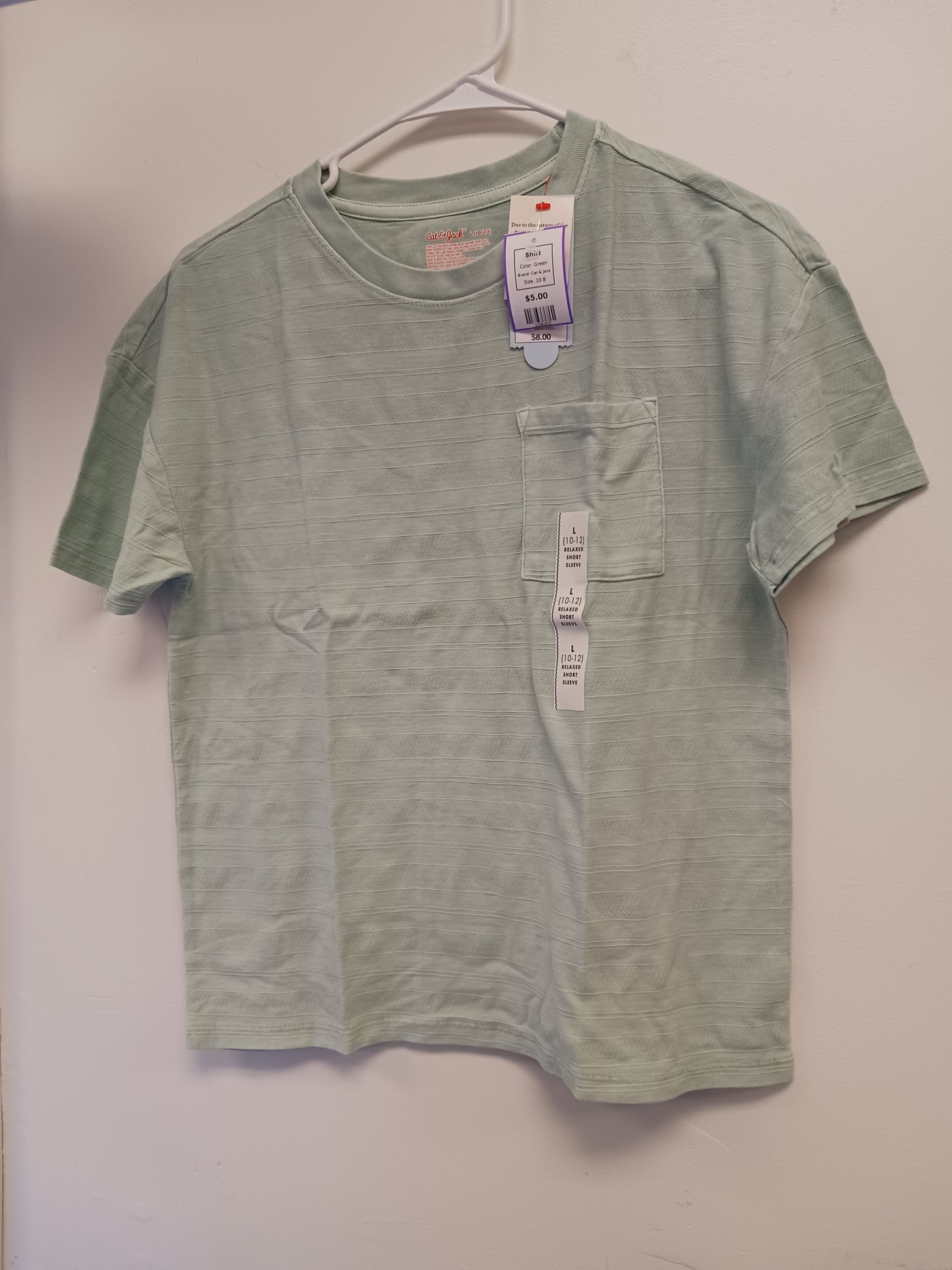Green Cat & Jack Shirt, 10 B