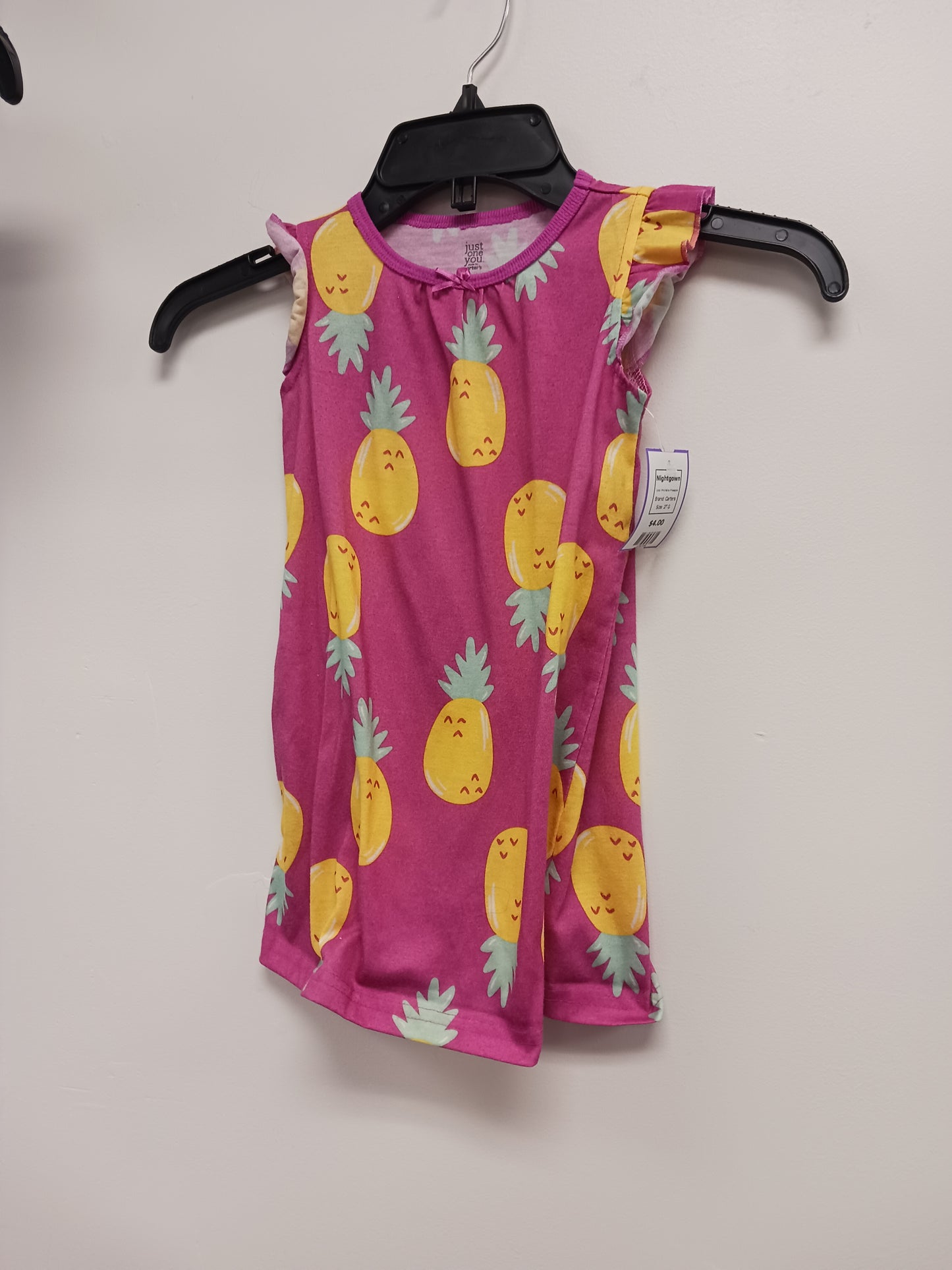 Pink/Yellow Pineapple Carters Nightgown, 2T G