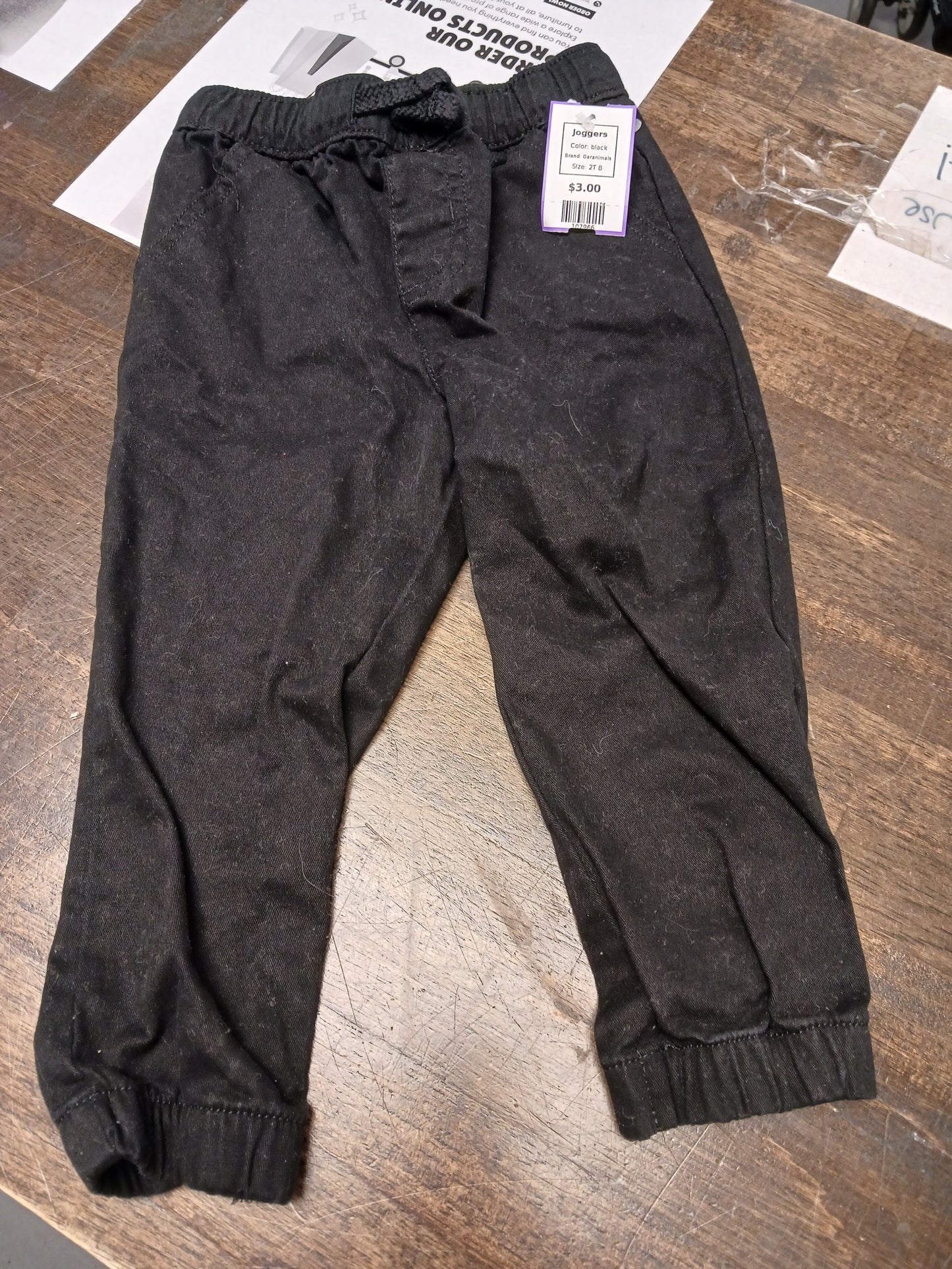 black Garanimals Joggers, 2T B
