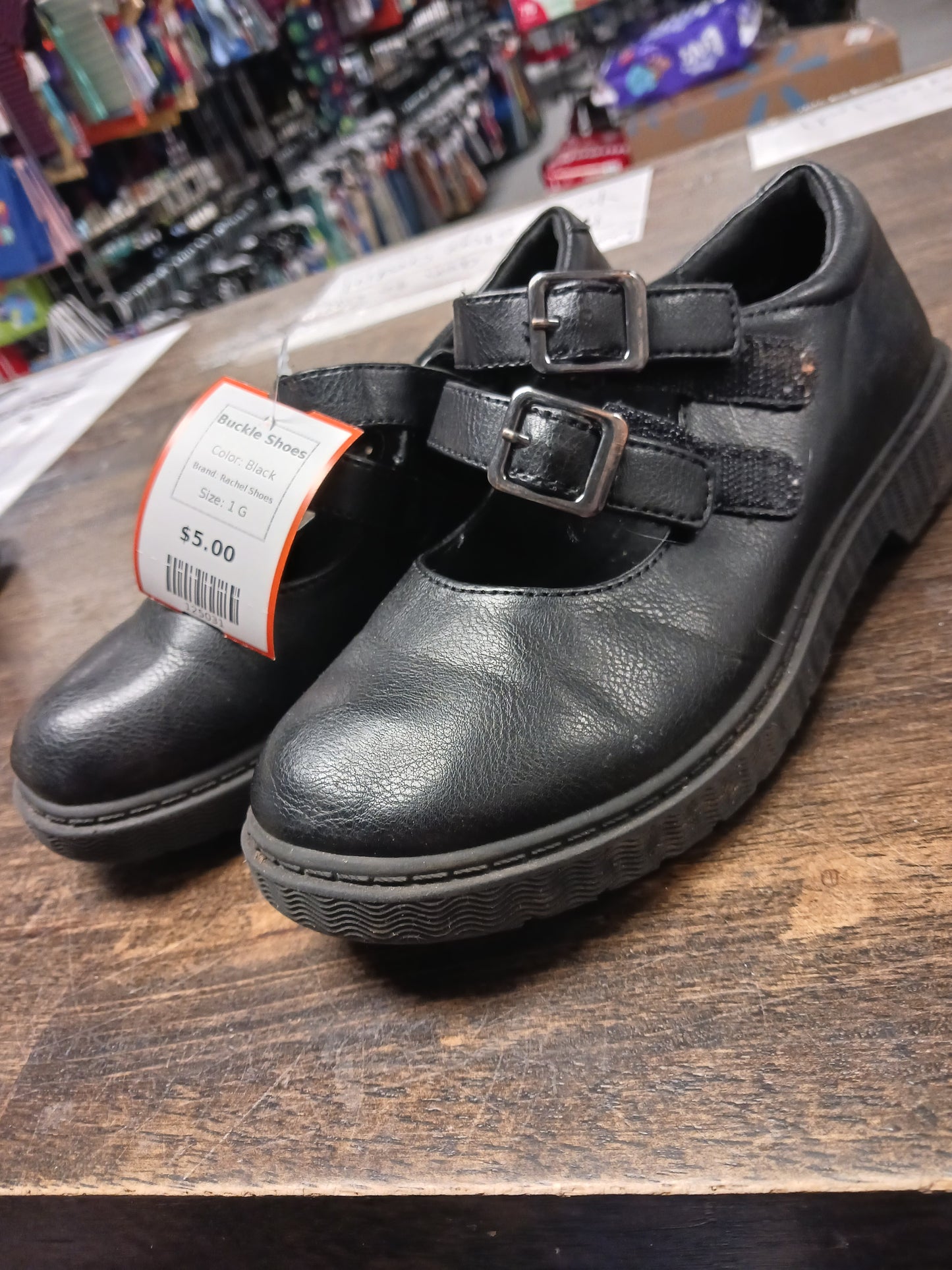 Black Rachel Shoes Buckle Shoes, 1 G