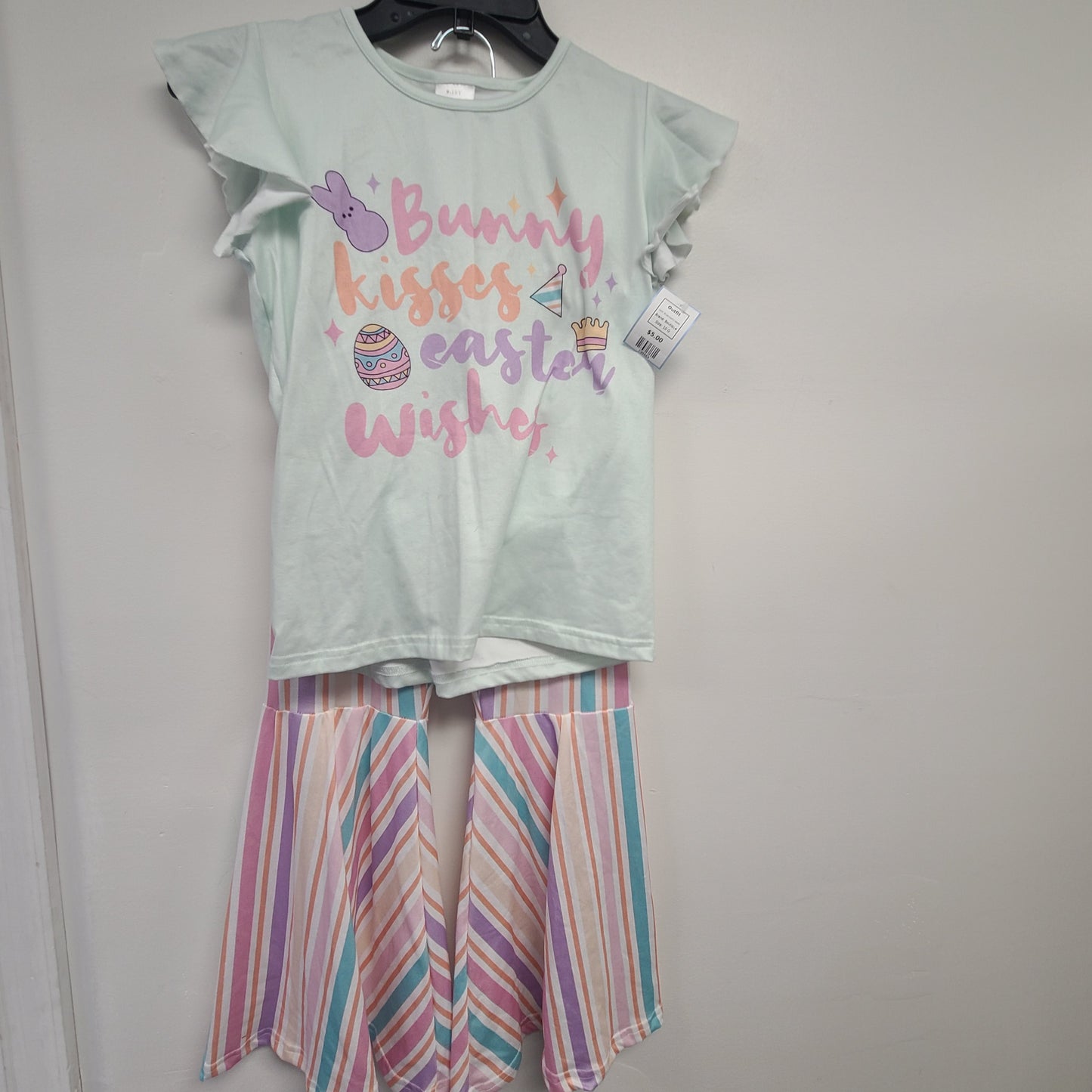 Blue/Colorful Easter Boutique Outfit, 10 G