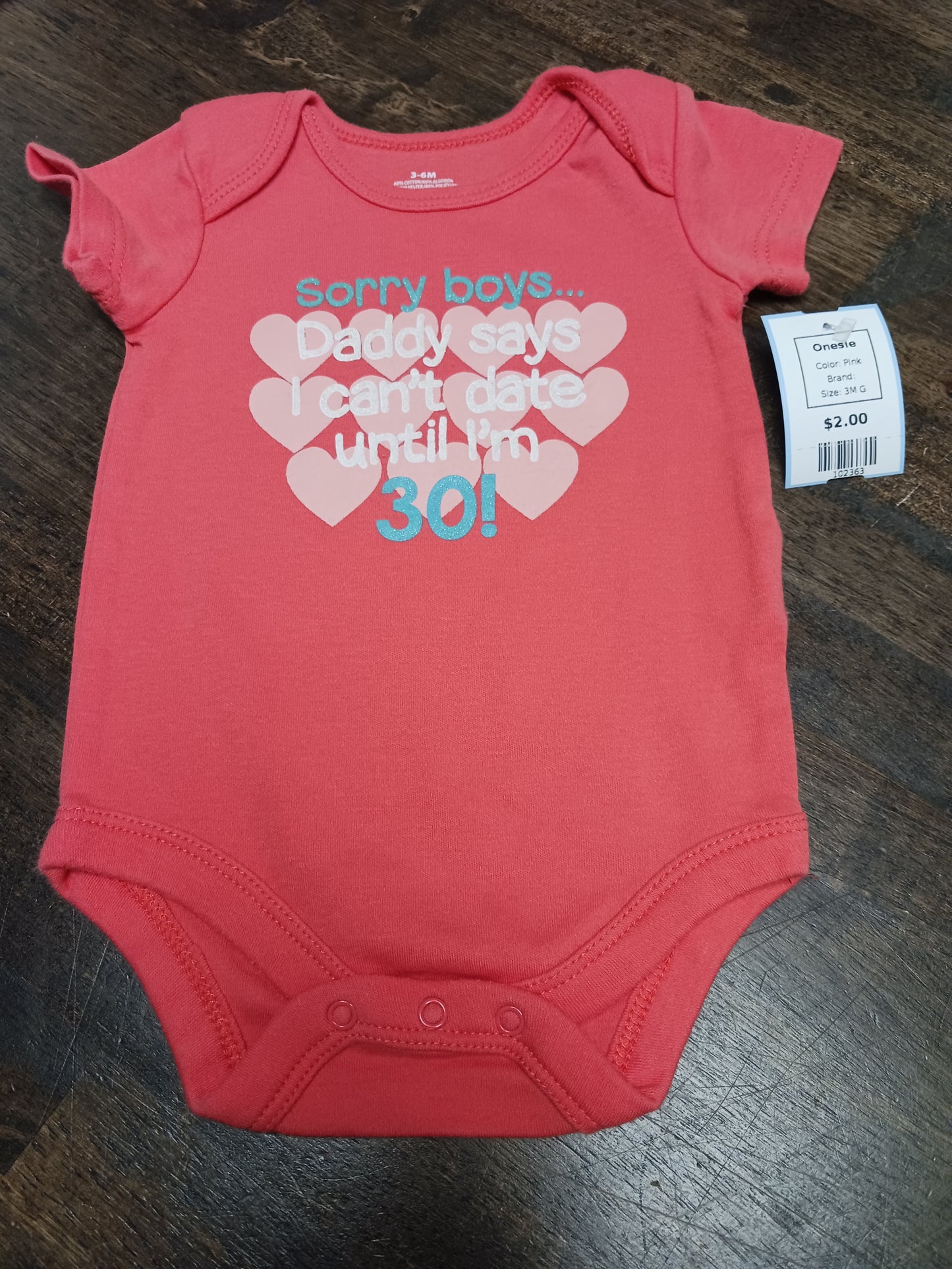 Pink Onesie, 3M G