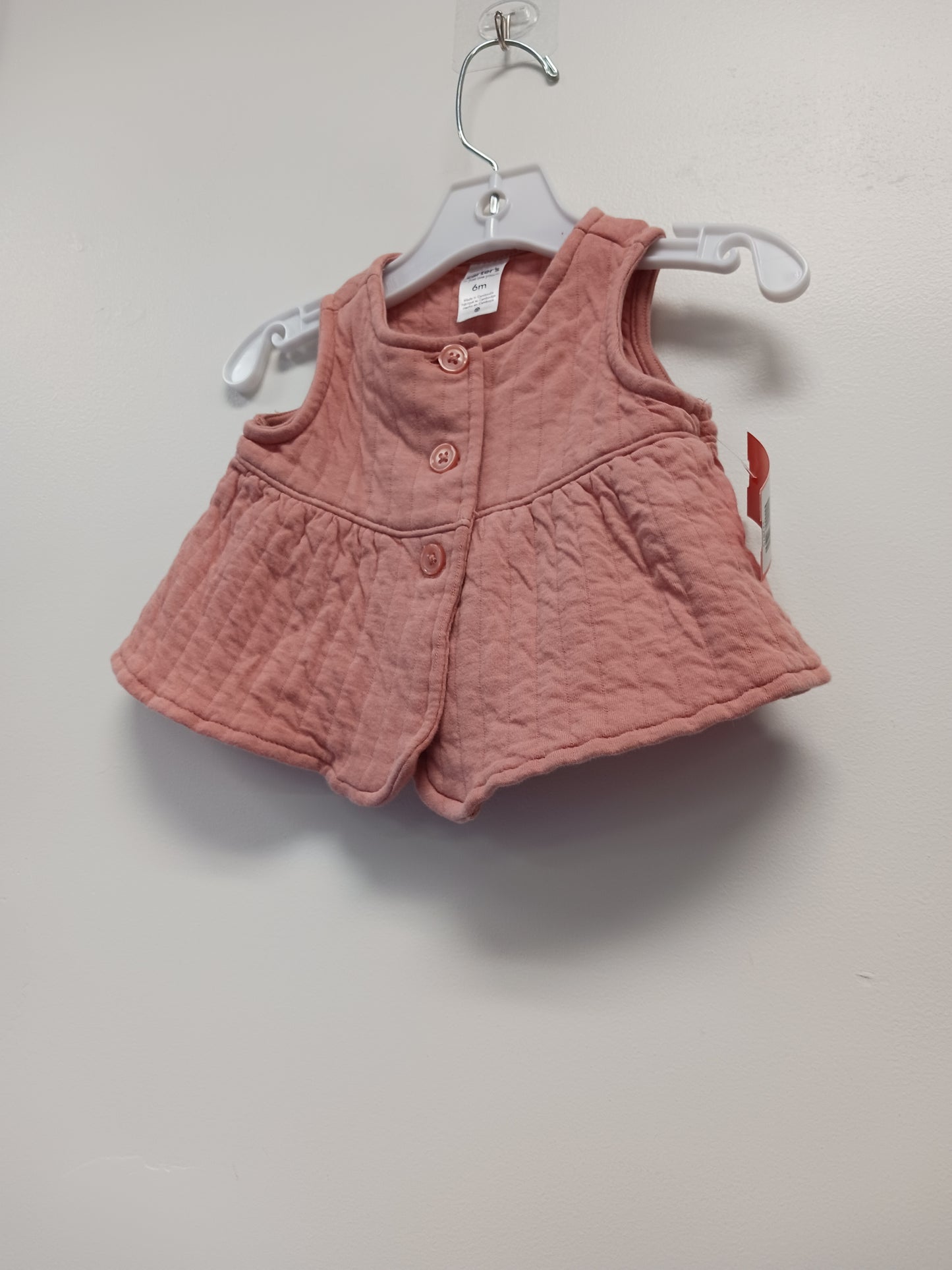 Pink Carters Vest, 6M G