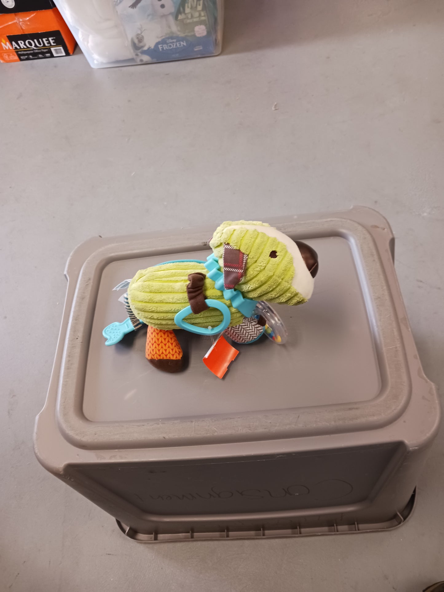 Green Skip Hop Dog Rattles