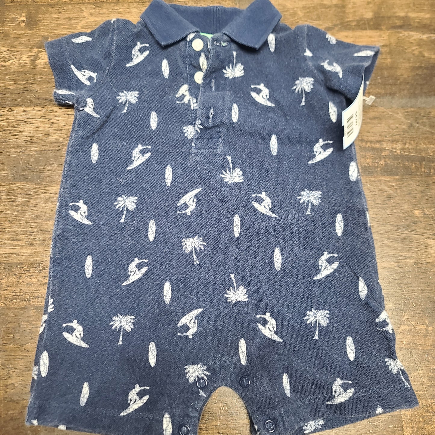 blue Carters surfer one piece, 6M B