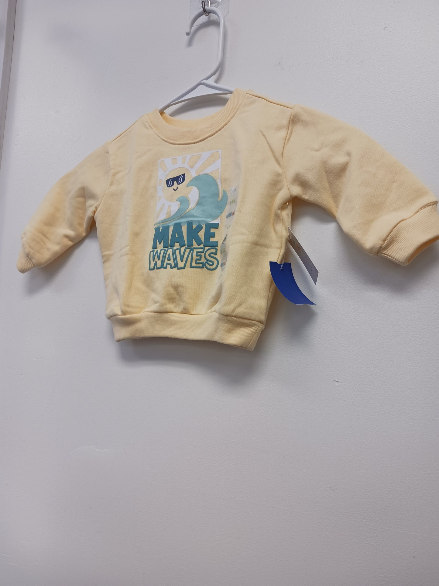 Yellow Make Waves Garanimals Longsleeve Shirt, 6M B