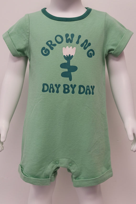 Green Growing Day By Day Cat & Jack Short One Piece, 3M B