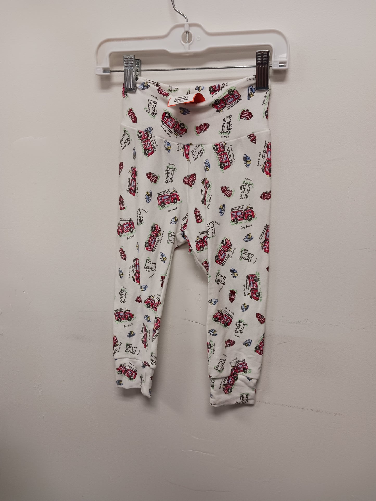 white Boutique Fire Truck Joggers, 18M B