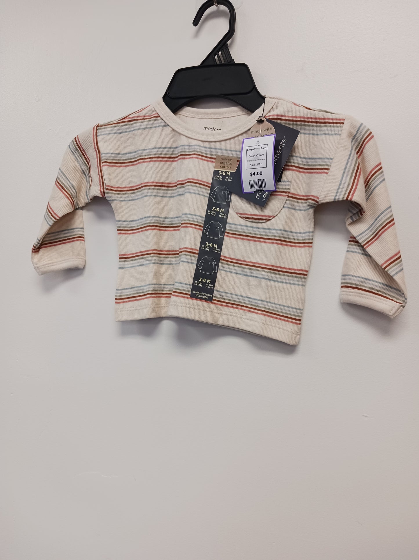 Cream Modern Moments Longsleeve Shirt, 3M B