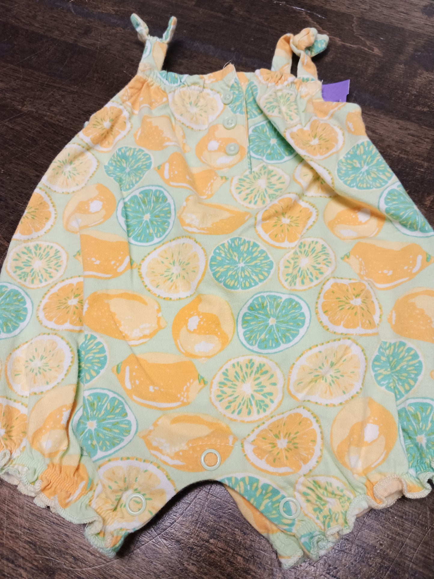 Blue/Yellow Lemon Carters Short One Piece, 3M G