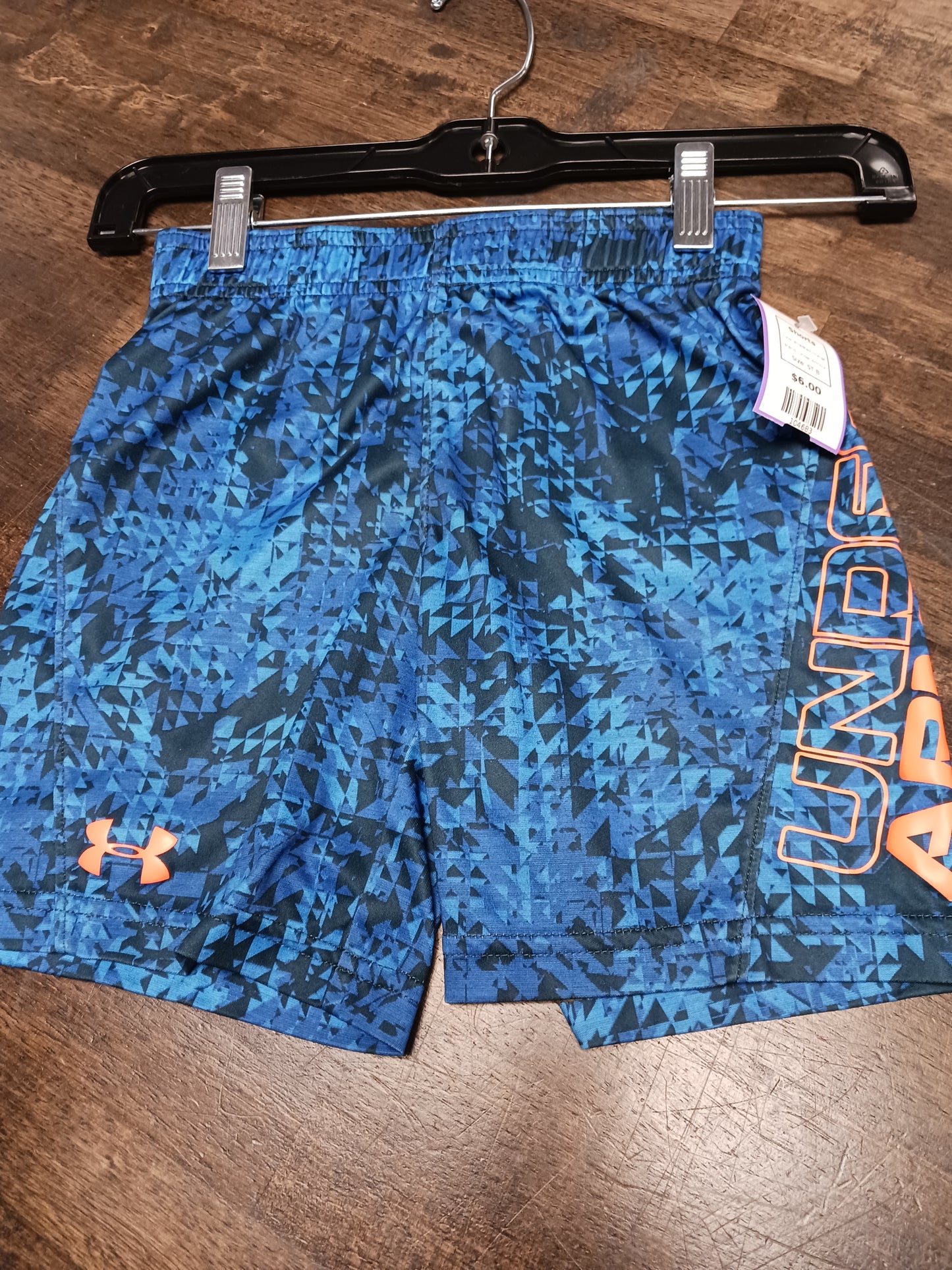 Blue/Black/Orange Under Armour Shorts, 5T B