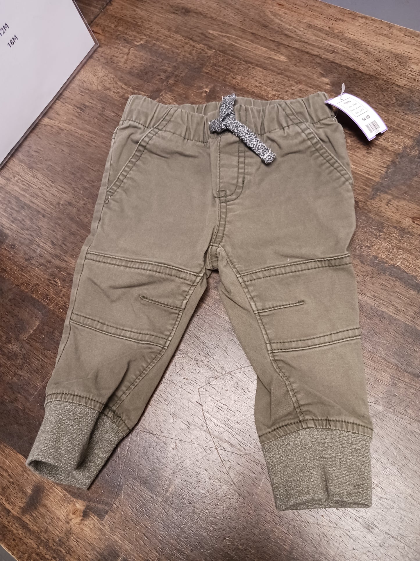 Green Cat & Jack Pants, 12M B