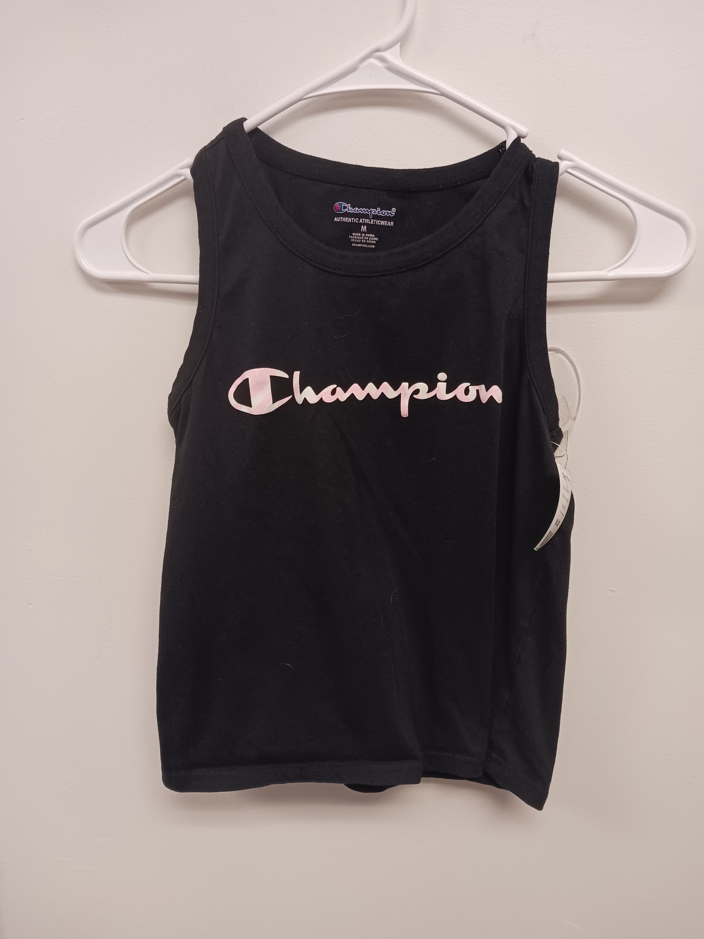 Black/Pink Champion Tank Top, 8 G
