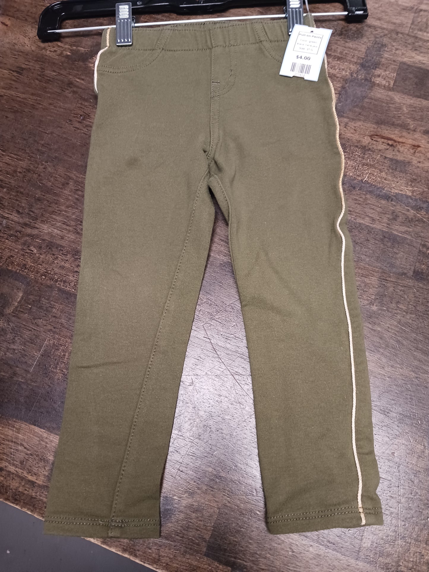 green Cat & Jack Pull on Pants, 3T G
