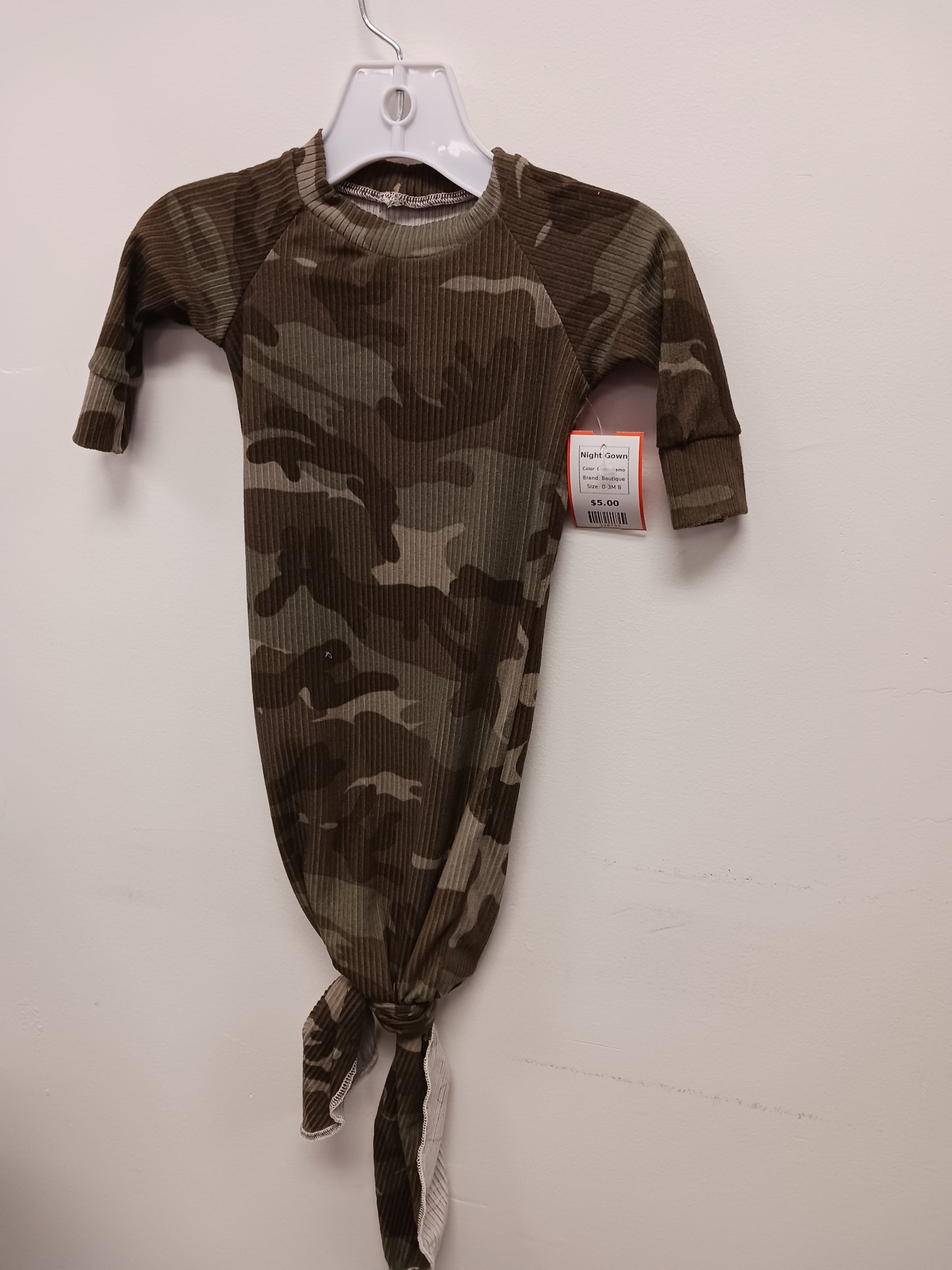 Green Camo Boutique Night Gown, 0-3M B