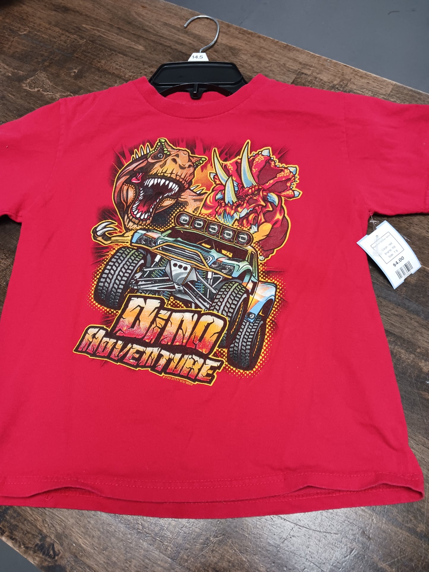 red RB Monster Trucks Tshirt, 7 B